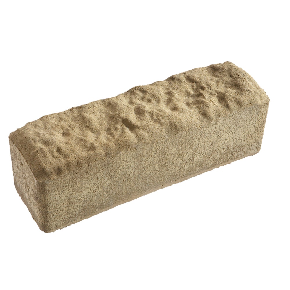  609240TAB 12.0-in L x 4.0-in W x 4.0-in H Tan/Brown Concrete Straight edging stone