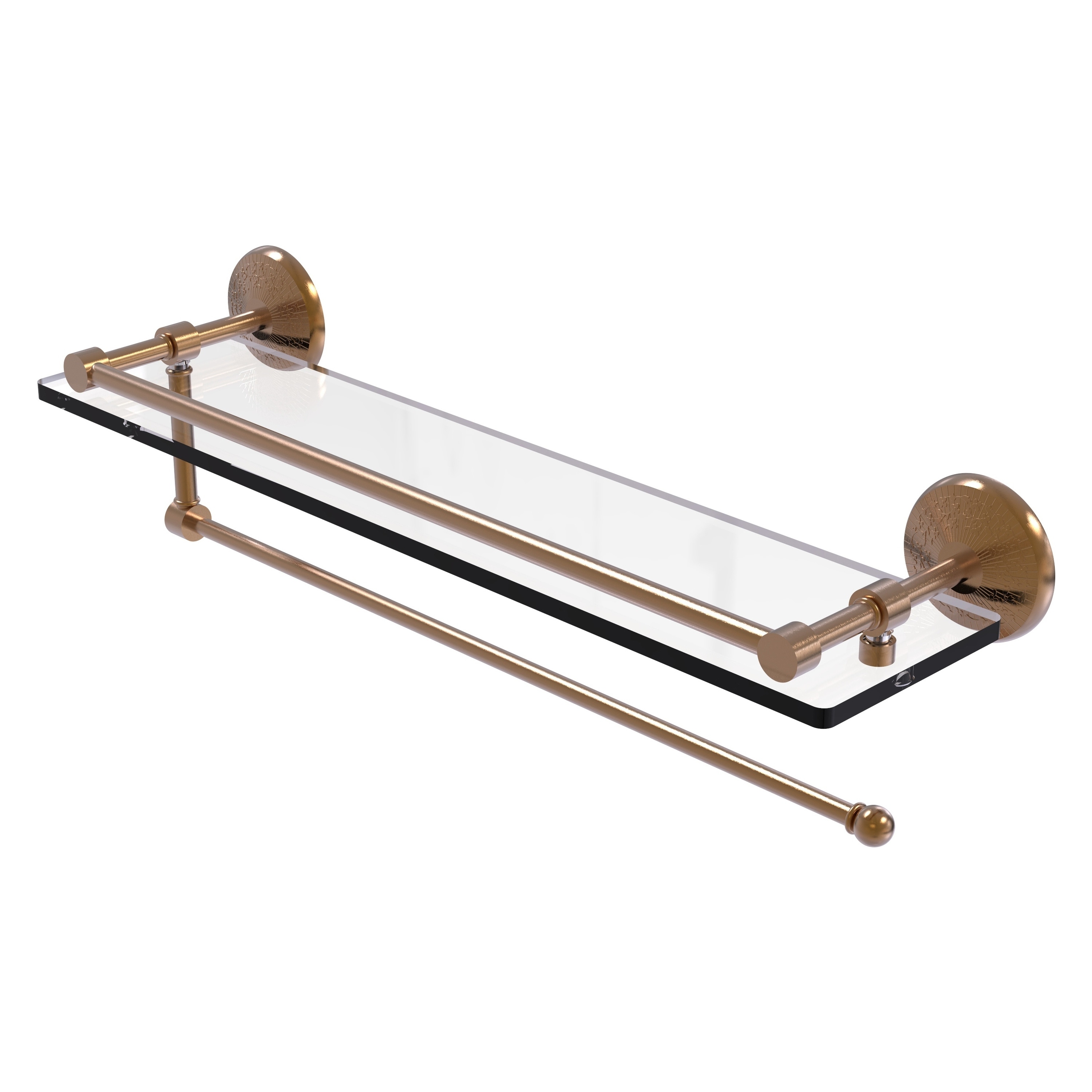 Allied Brass PMC-1PT/22-GAL-BBR Prestige Monte Carlo Brushed Bronze Wall mount Bathroom Shelf ( 22-in x 5-in x 5-in )