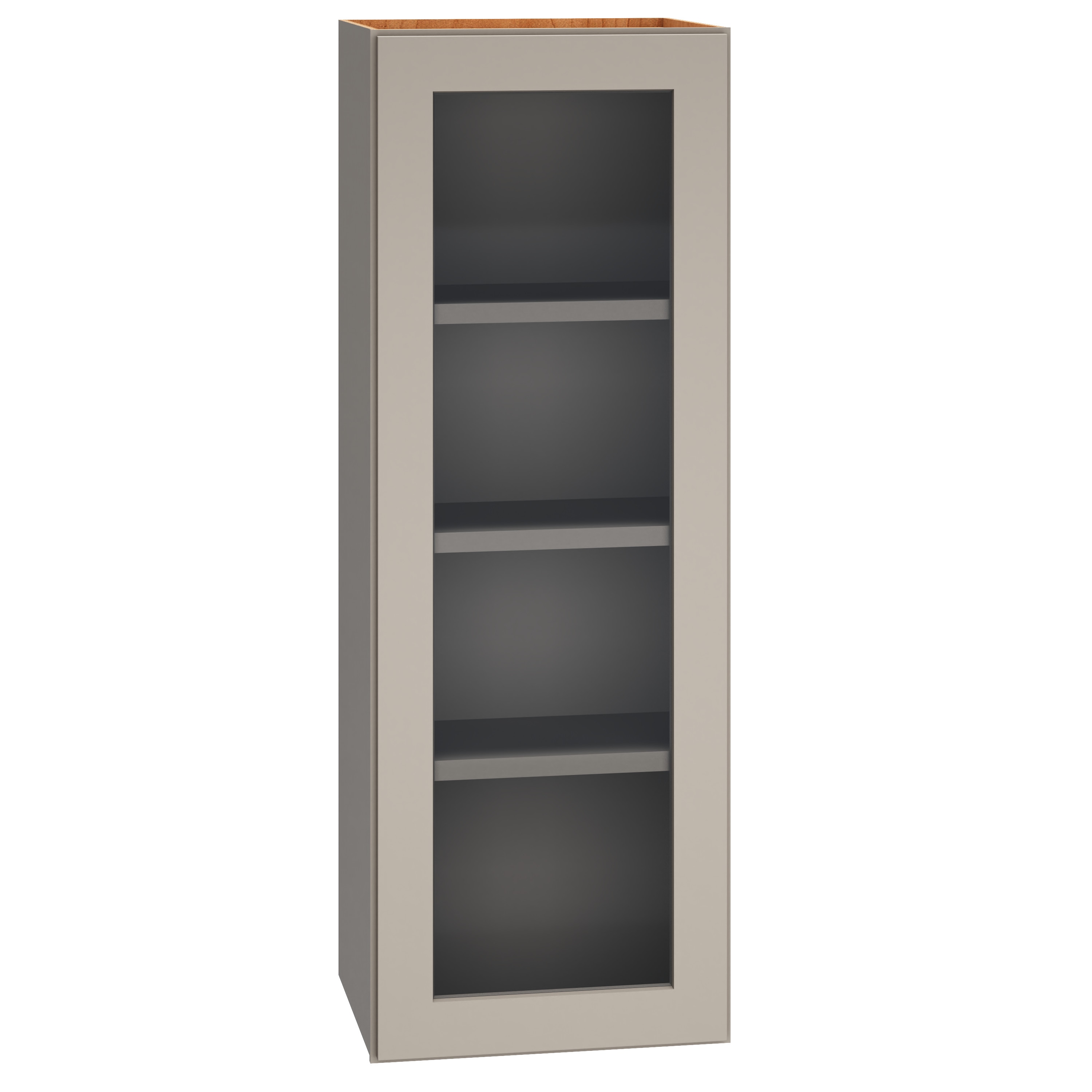 Diamond Express Jamestown 42-in W x 42-in H x 12-in D Cloud Gray Wall Fully Assembled Plywood Cabinet (Recessed Panel Shaker Door Style)