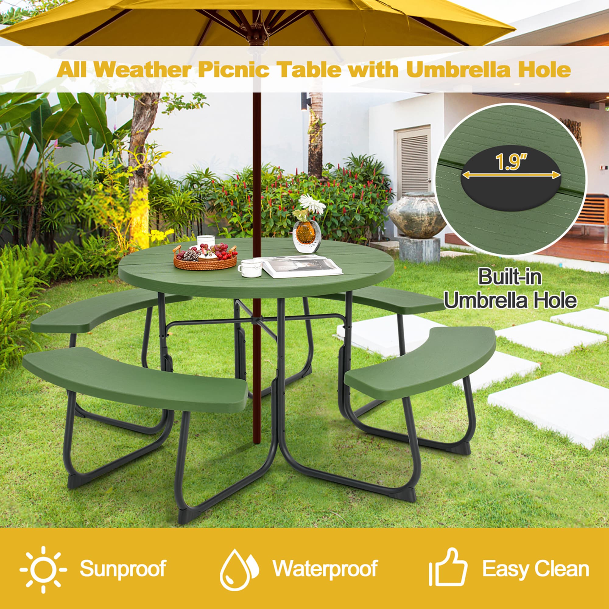 Costway LWS00112 Patio-Dining-Sets - View #3