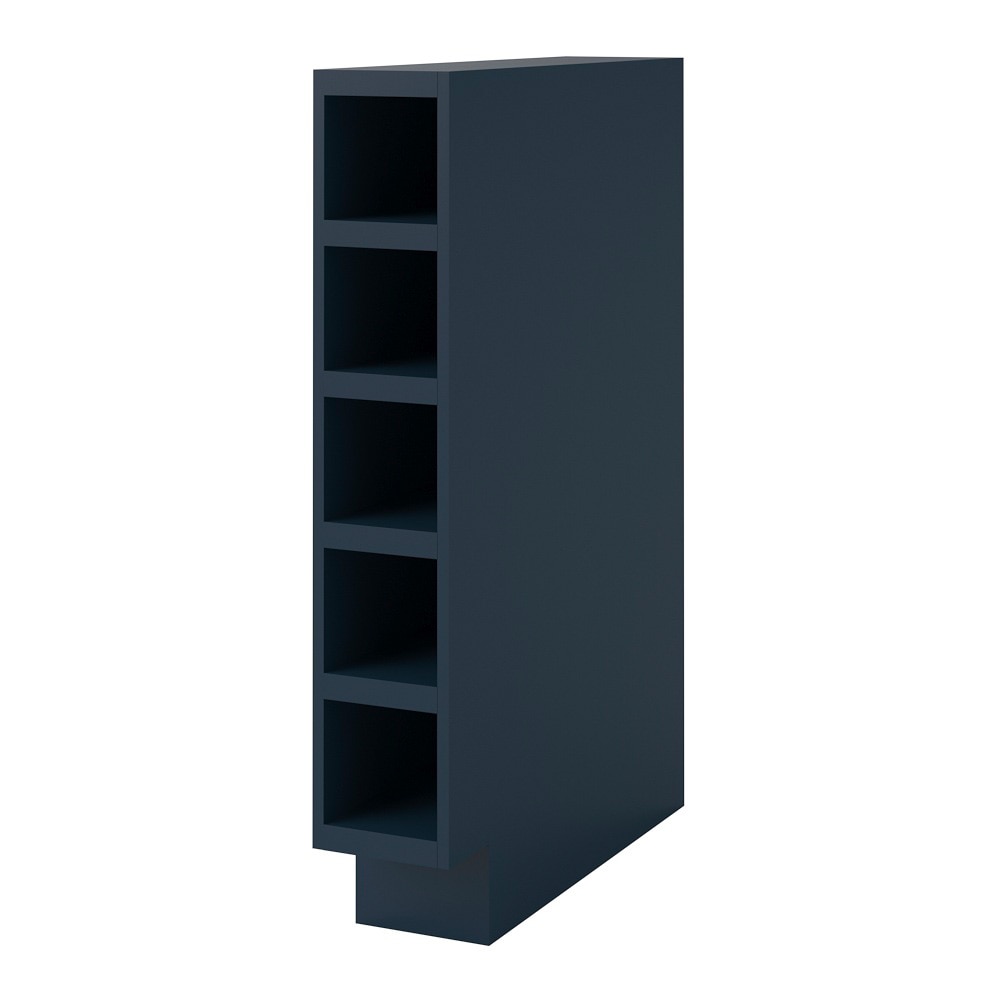 Port 6-in W x 34.5-in H x 24-in D Navy Painted Open Cube Organizer Base Fully Assembled Cabinet Flat Panel in Blue | - allen + roth 57747NV