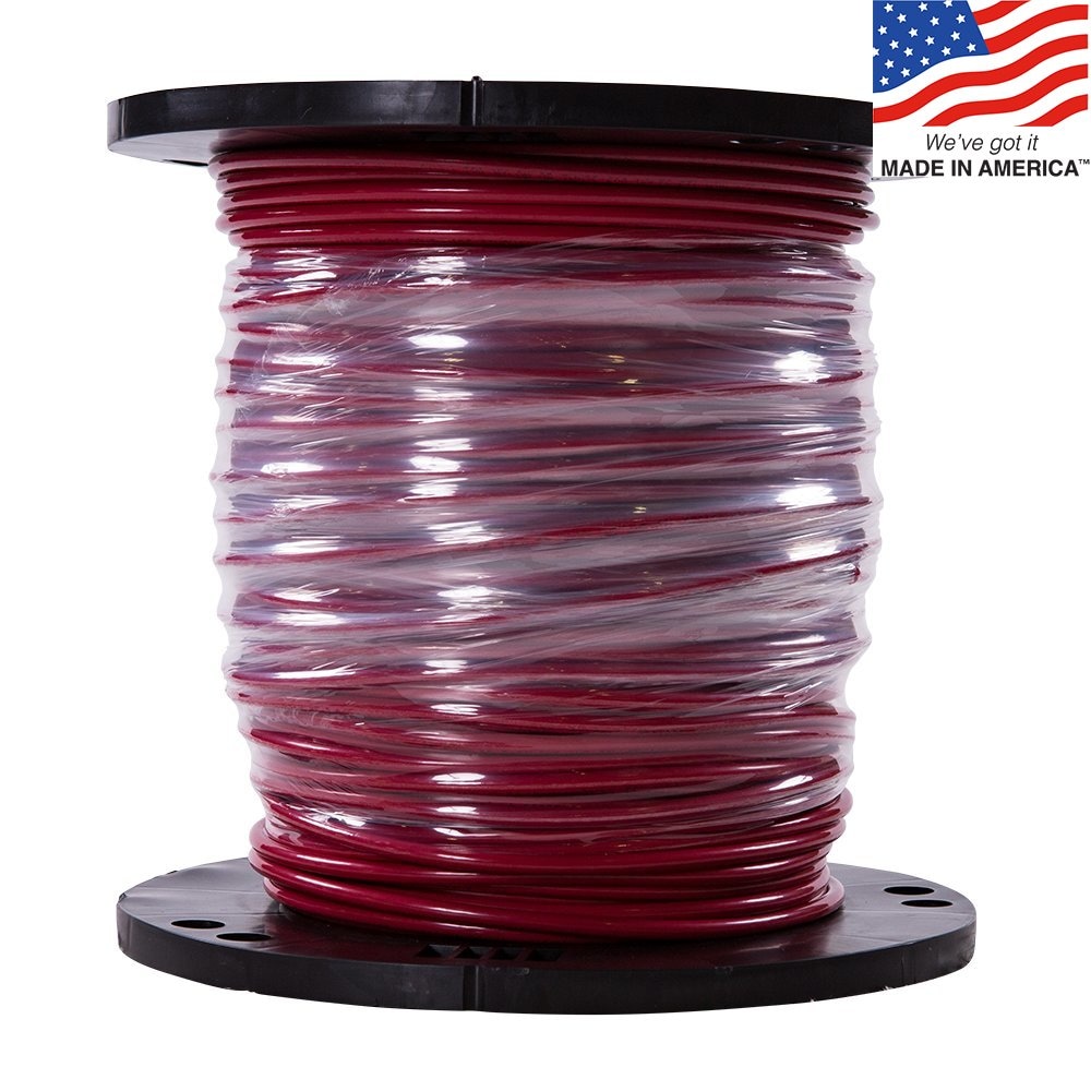 Red 6 gauge type T90/THWN/THHN wire, stranded (Sold by the foot) - The  Electric Brewery