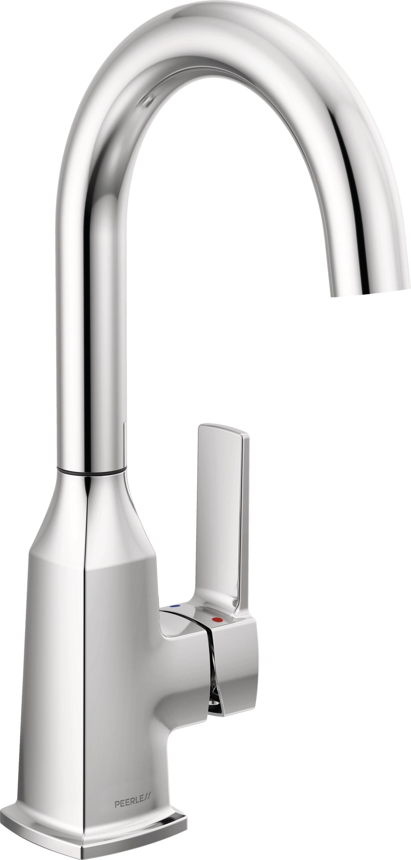 Peerless P1871LF Ezra Chrome Single Handle Deck-mount Bar and Prep Kitchen Faucet ( Deck Plate Included )