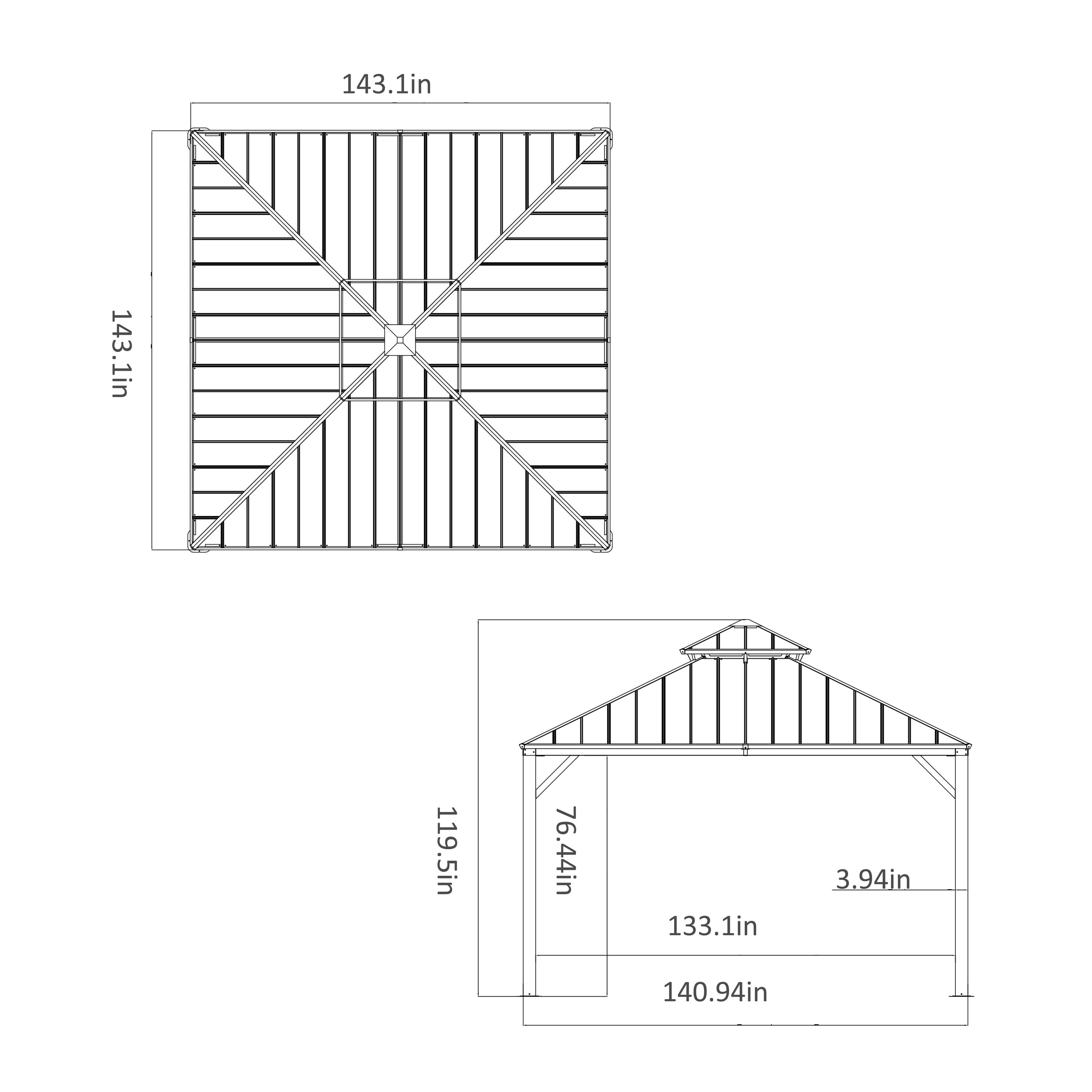 VEIKOUS PG0201-26 Wood-Resin-Gazebos - View #17