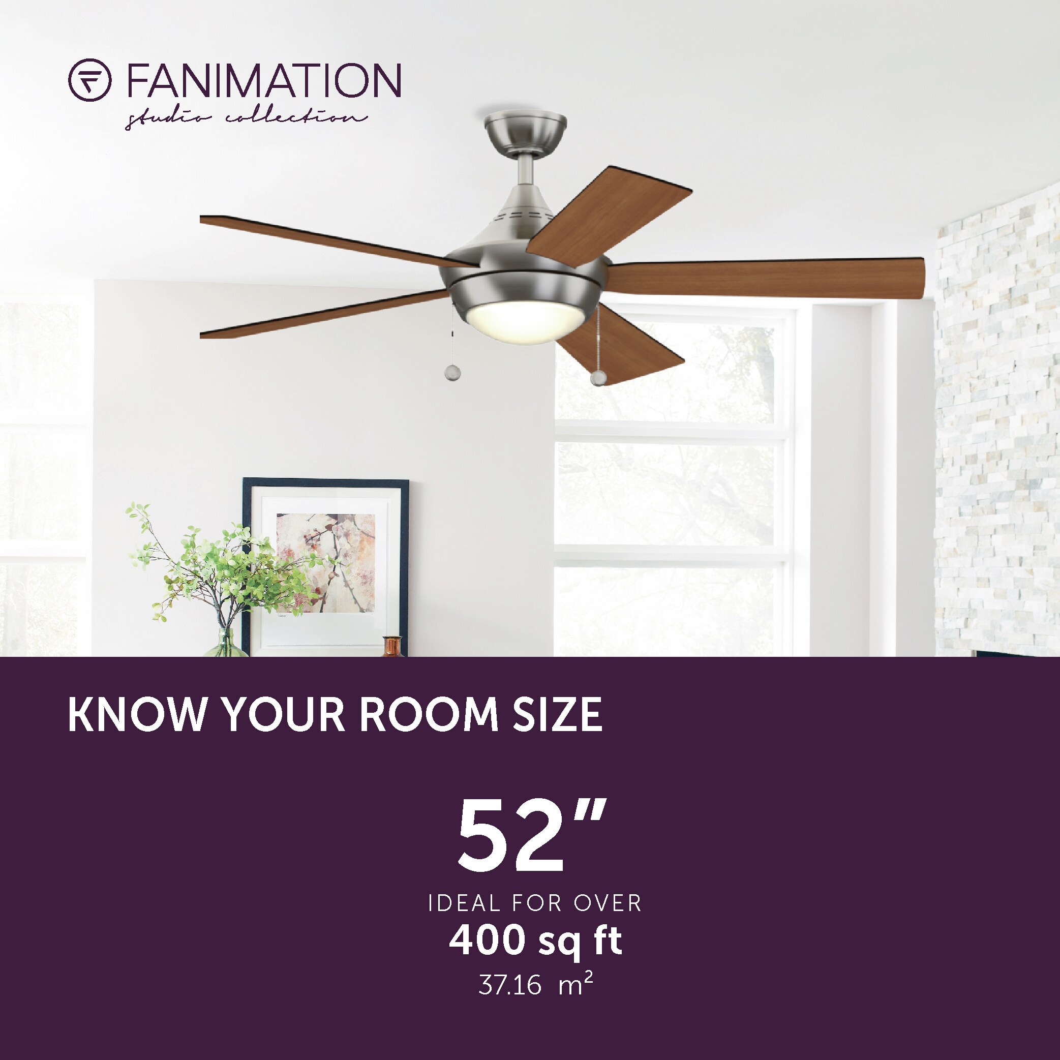 Fanimation Studio Collection LP7654LBNCDW Ceiling-Fans - View #13