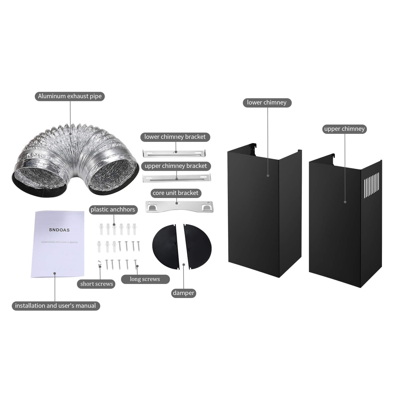 Kahomvis GEHT-DOQP-6CV Wall-Mounted-Range-Hoods - View #10
