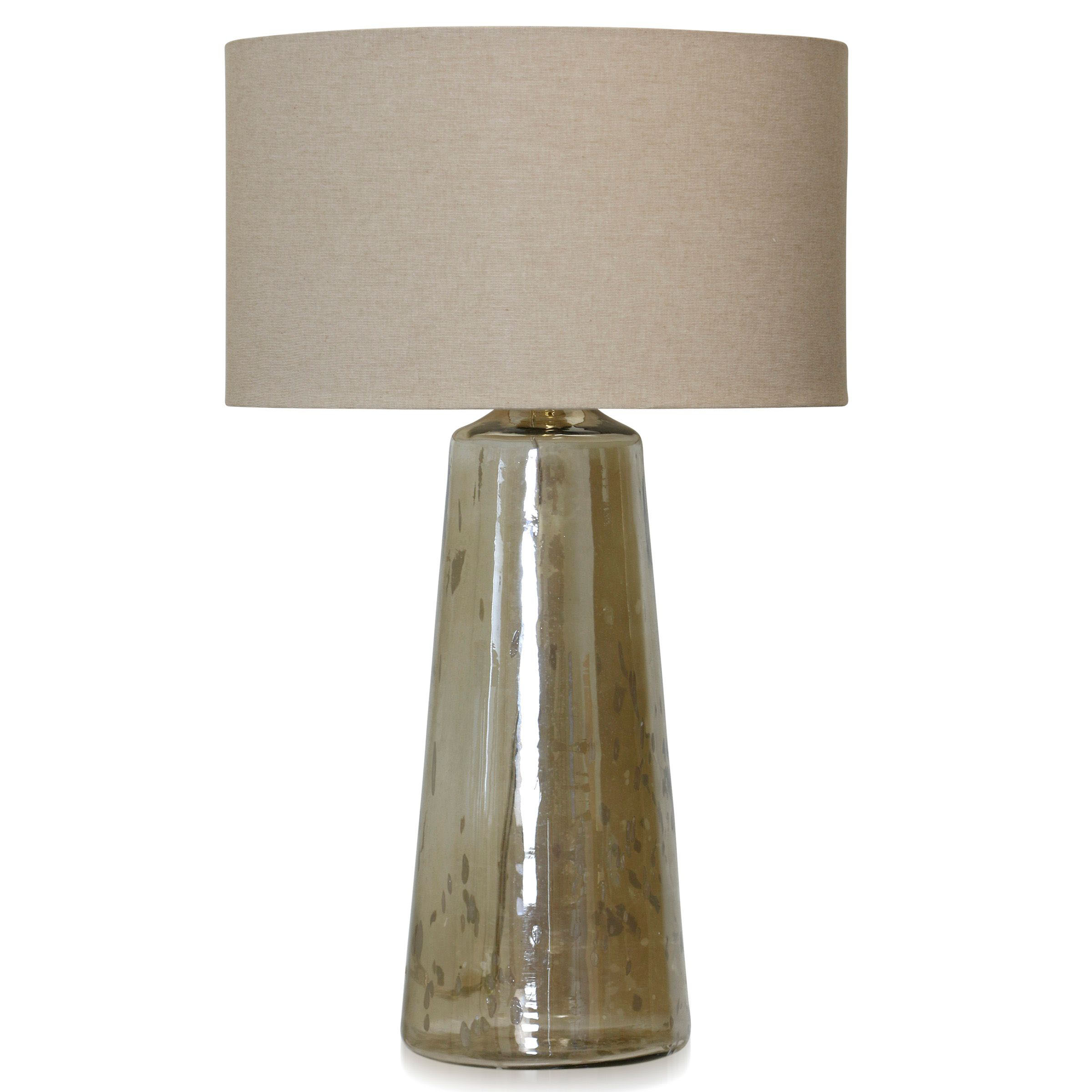 StyleCraft Home Collection IL330955DS Aged Gold Luster, Beige 3-way Table Lamp with Linen Shade