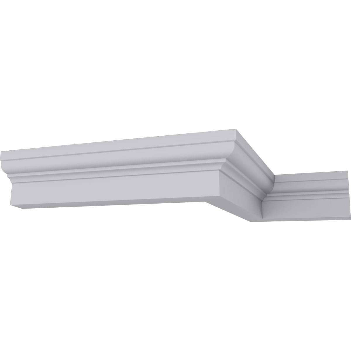Ekena Millwork MLD06X04ST-2 4-in T x 5-1/2-in W x 7-ft 10-1/2-in L Primed Urethane Crown Moulding