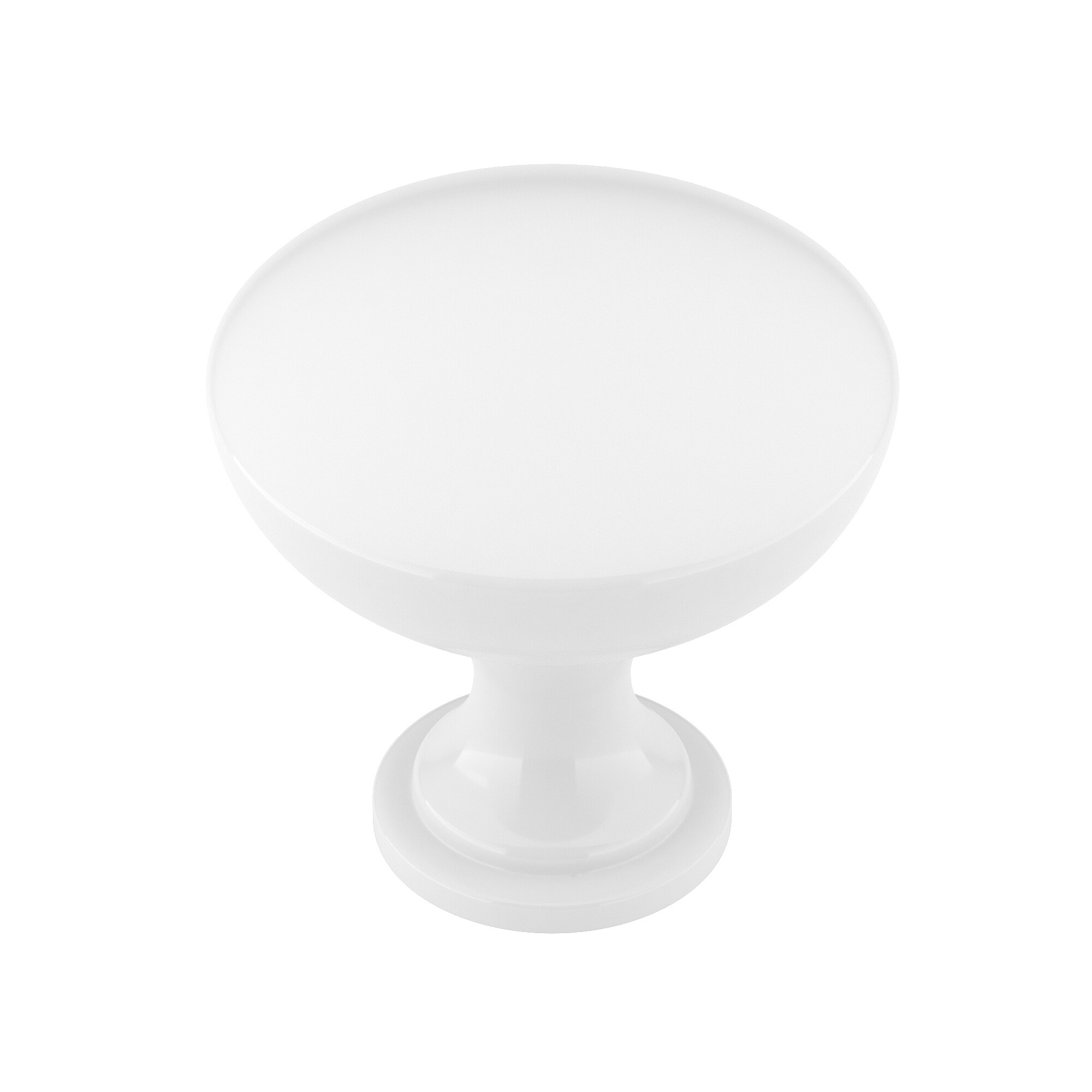 Richelieu BP90414030 Copperfield 1-9/16-in White Round Contemporary Cabinet Knob