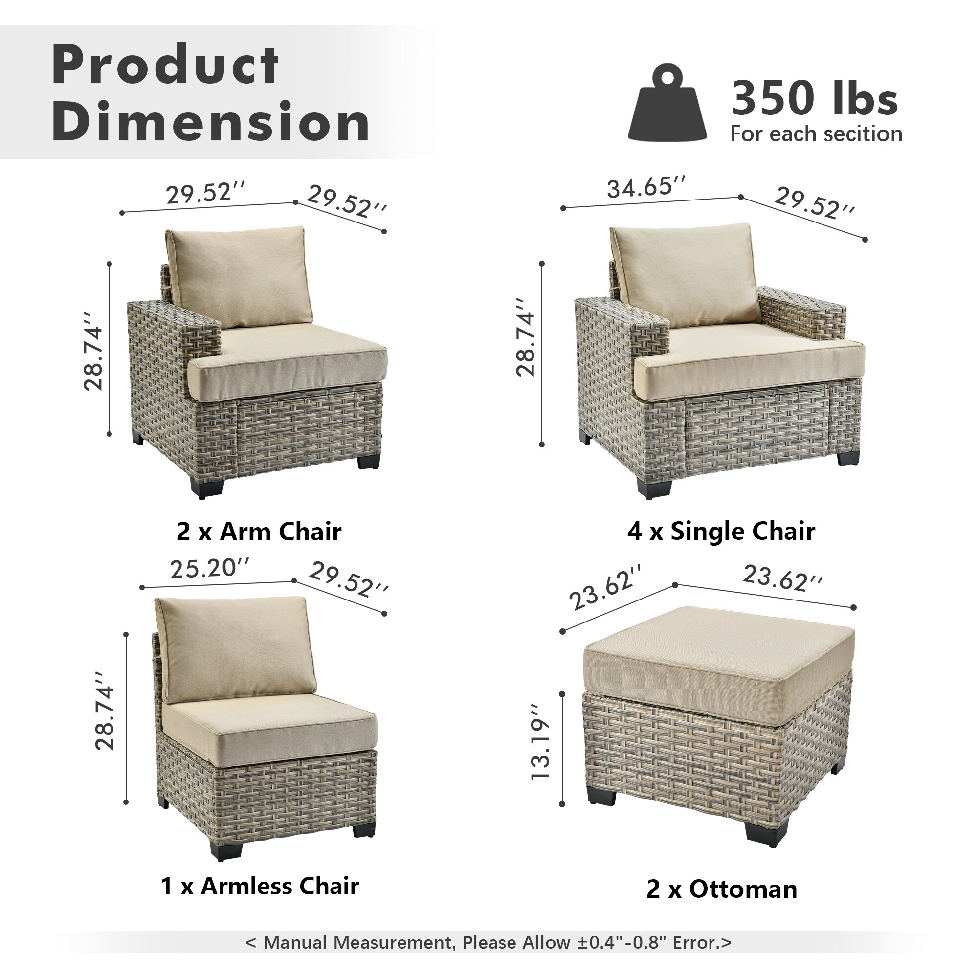 ALTRIGUS 6L-TBS609-AL Patio-Conversation-Sets - View #3