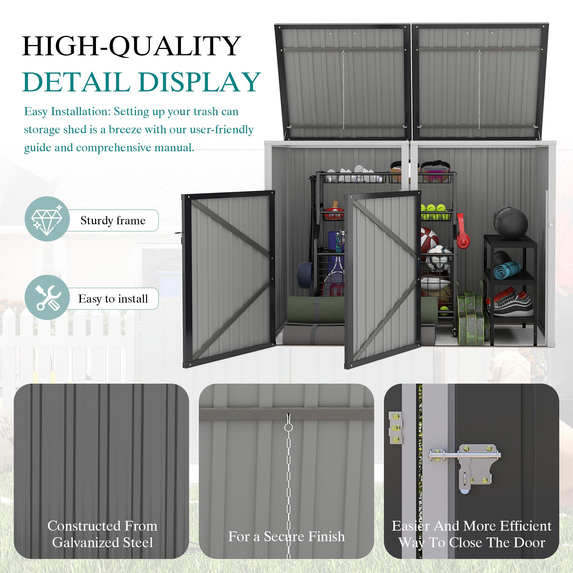 Poinic CURDS-P282381G-769 Metal-Storage-Buildings-Sheds - View #13
