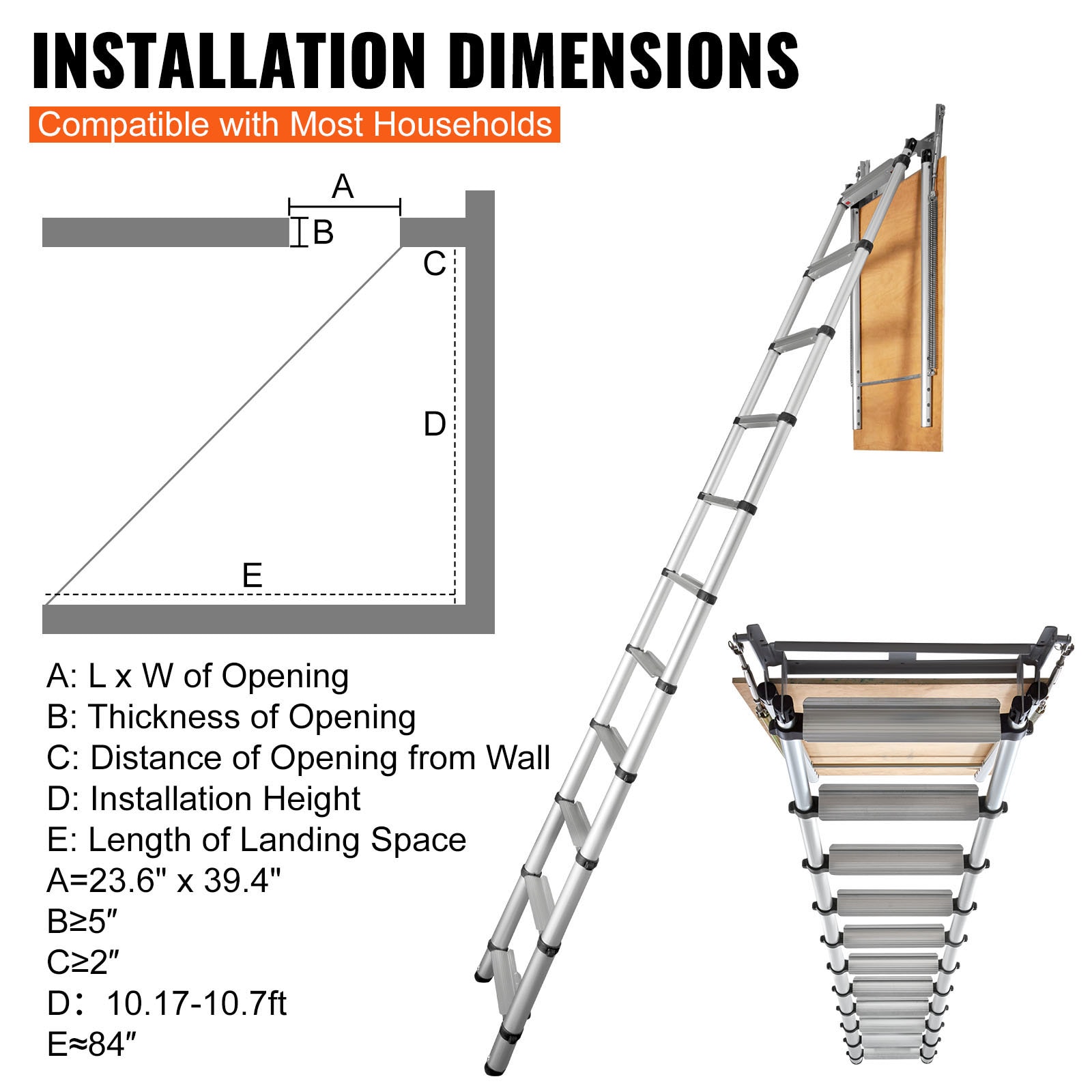 VEVOR SCSSKKSGLTL305818V0 Step-Ladders - View #3