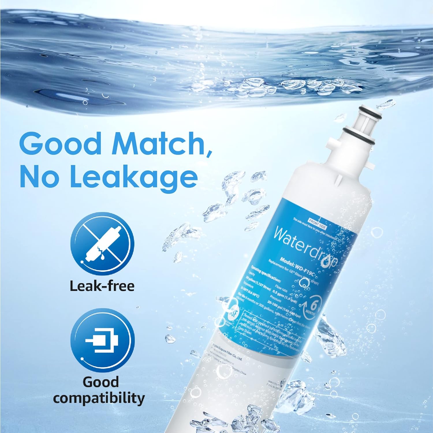 Waterdrop BL-WD-F19C-2 Refrigerator-Water-Filters - View #7