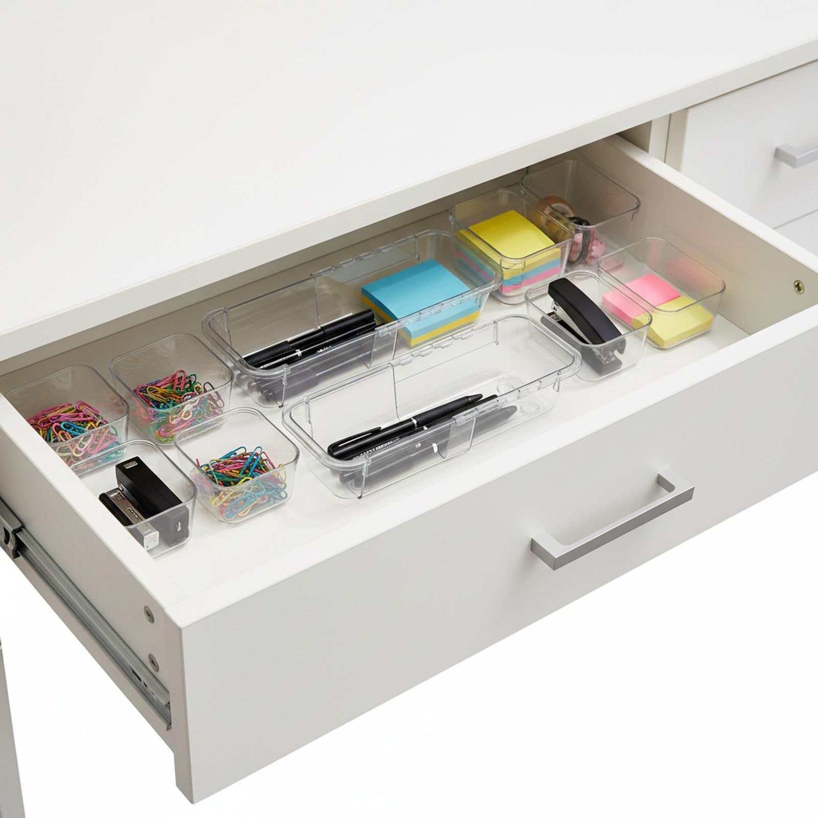 Baginizer 14-Piece Adjustable Drawer Organizer Set 3-Size Storage Bins for Makeup Kitchen Utensils Bedroom Dressers Tool Gadgets #BAGINIZER001171