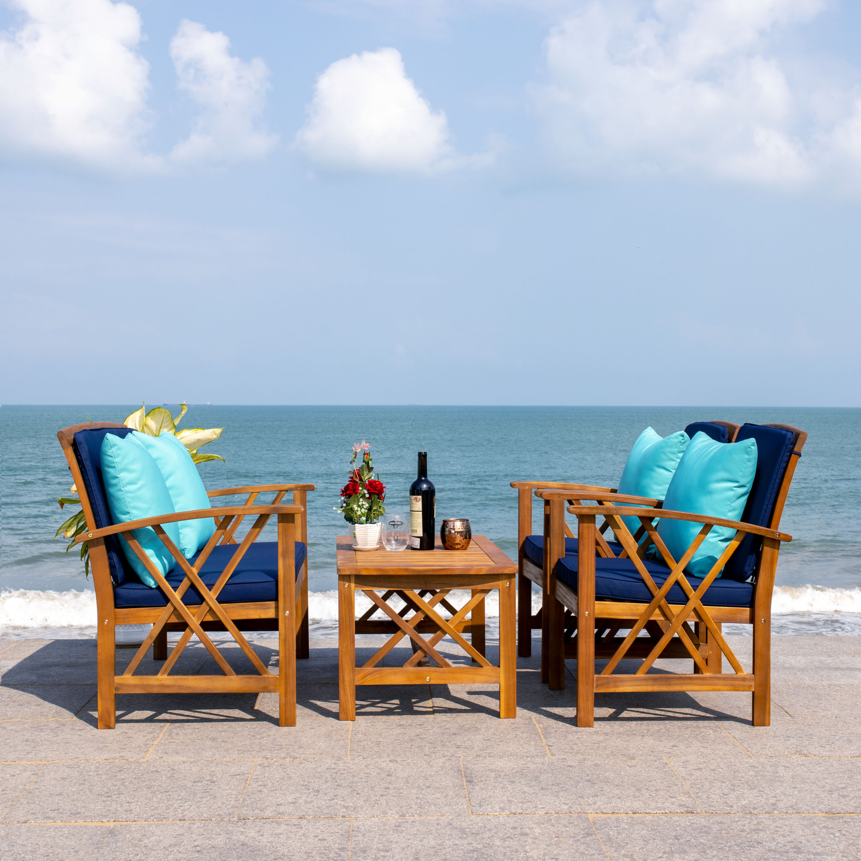 Safavieh PAT7008C Patio-Conversation-Sets - View #9