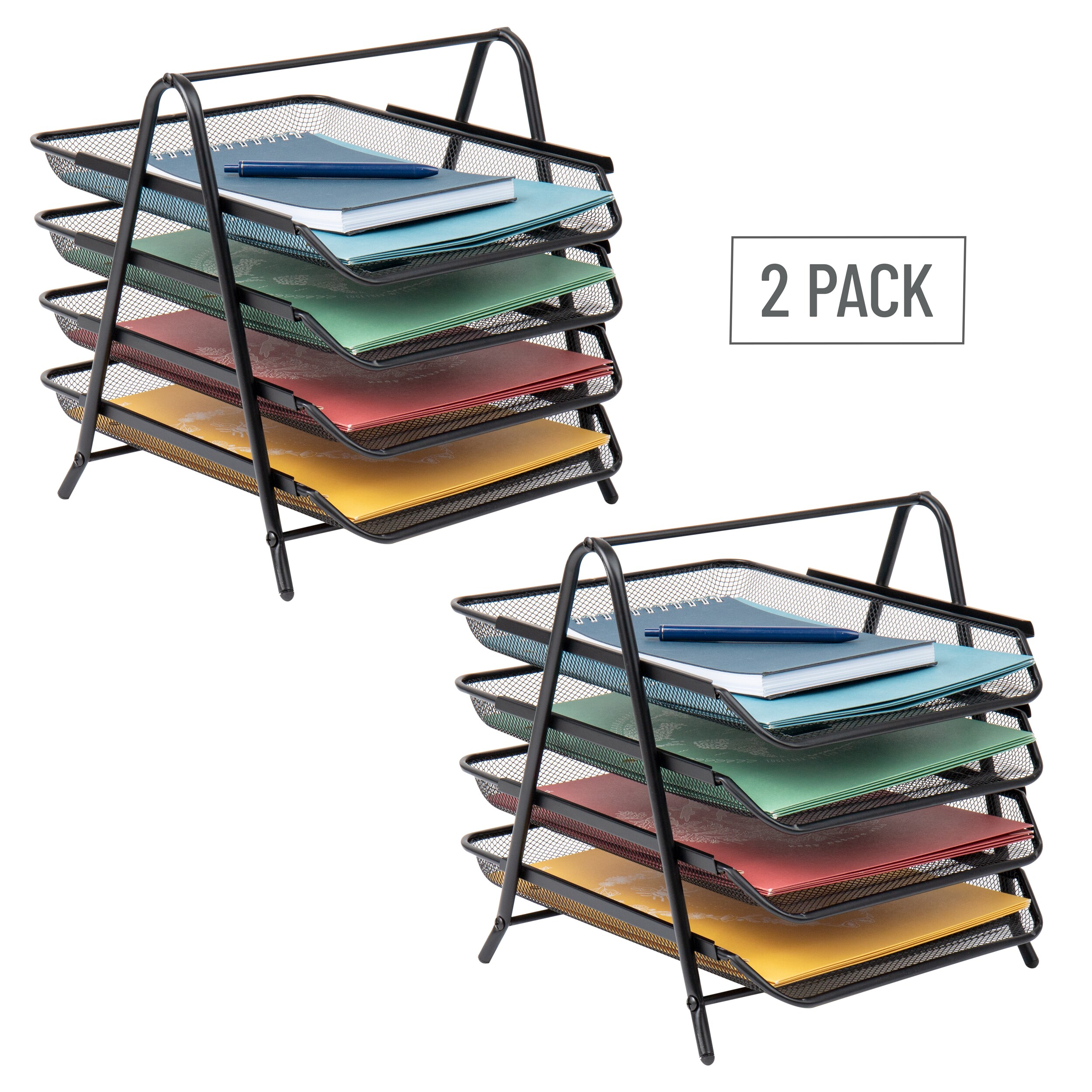 Mind Reader 4TPAP2PK-BLK Desktop-Organizers - View #7