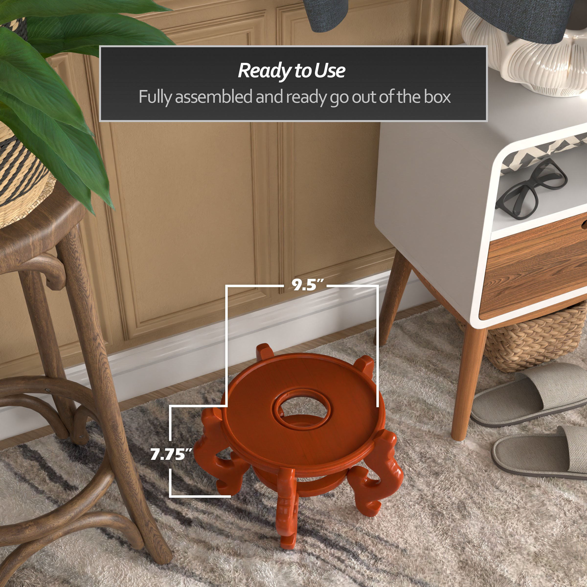 Red Lantern ST-FS102-H-9 Plant-Stand - View #4
