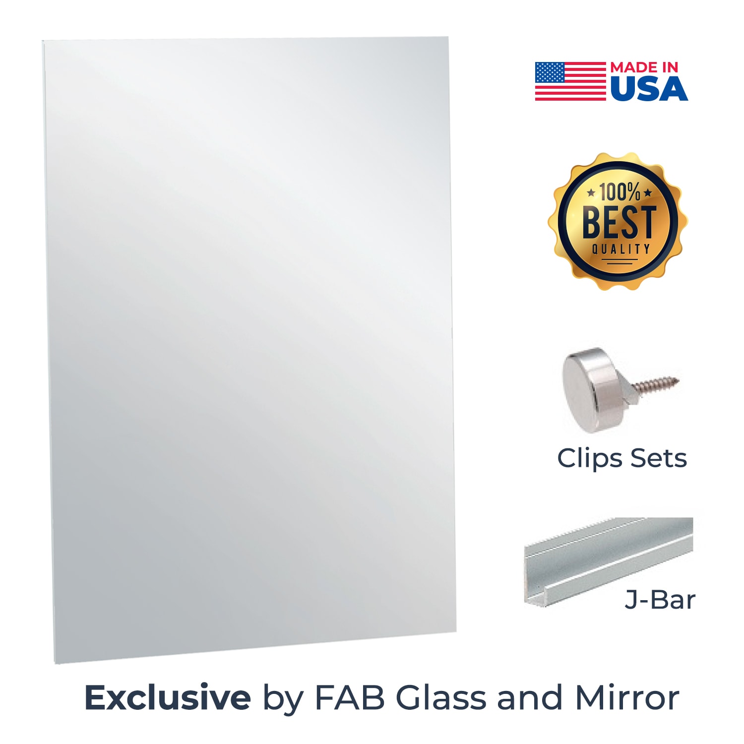 Fab Glasirror Mirror 36 In W X, Frameless Wall Mirror 36 X 60