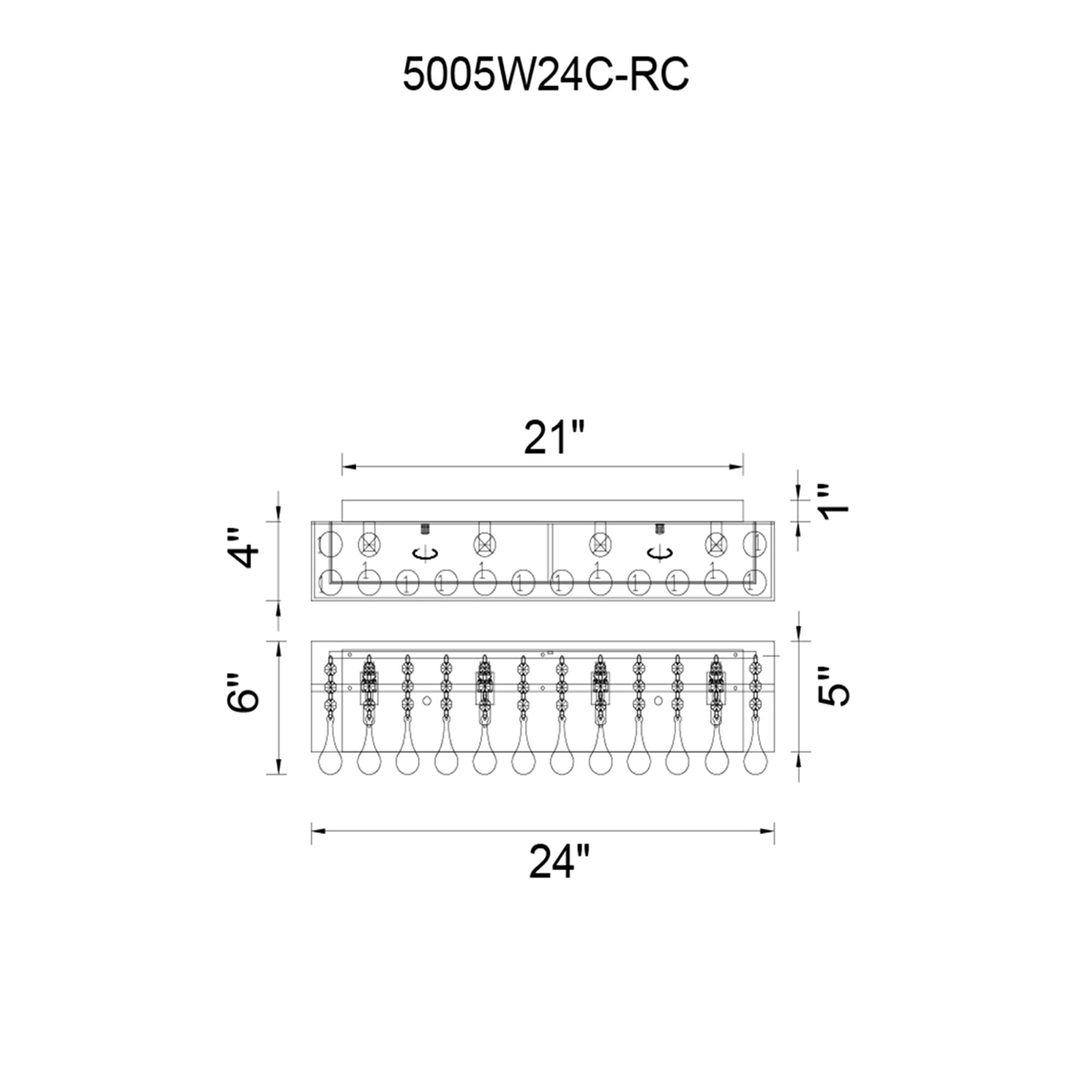 CWI Lighting 5005W24C-RC (W) b089995 - View #9