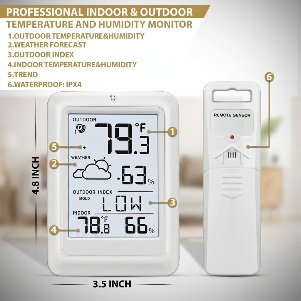 ITOPFOX L05IT10049 Thermometer-Clock - View #5