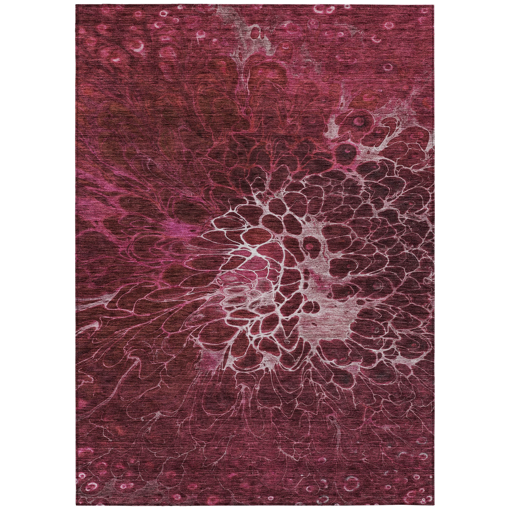 Addison Rugs ACN652MM8X10 Chantille ACN652MM 8 x 10 (ft) Polyester Merlot Rectangular Indoor/Outdoor Geometric Machine washable Area rug