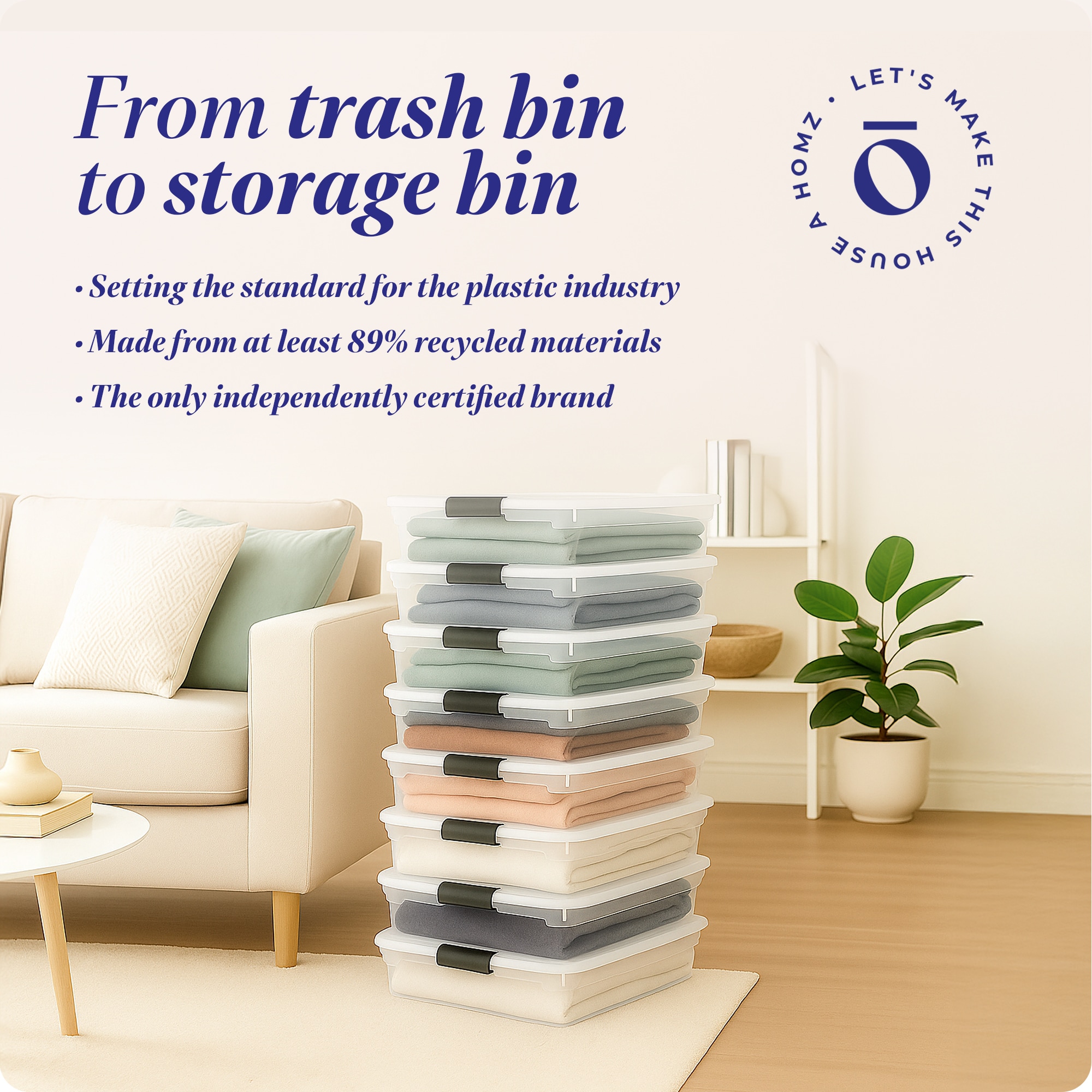 Homz Products 4 X 3460CLGRDC.02 Bins-Baskets - View #6