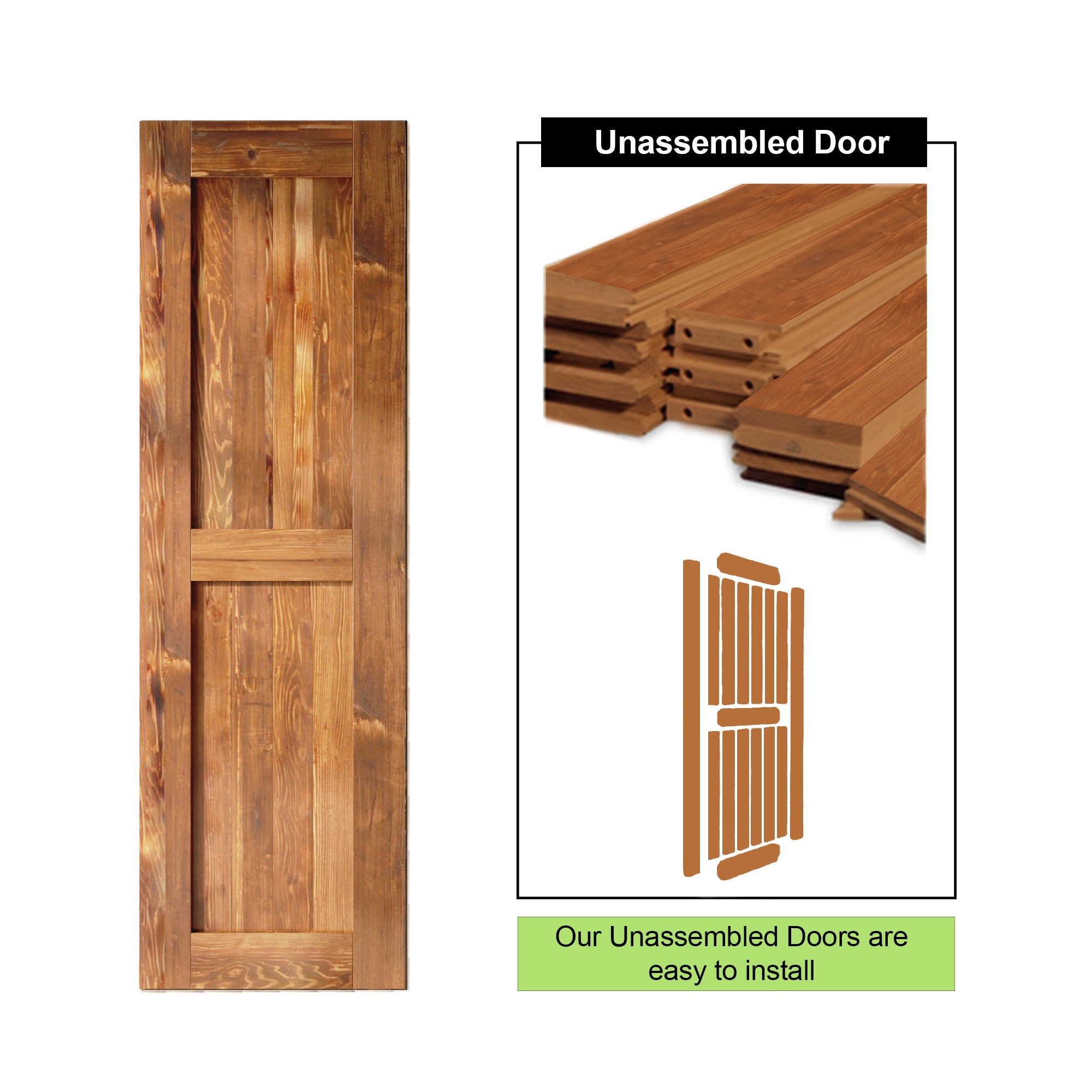 HOMACER 2484-H-EA Barn-Doors - View #5