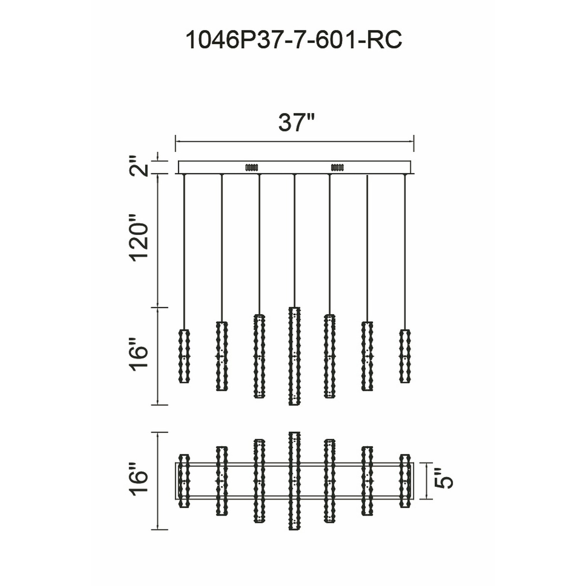 CWI Lighting 1046P37-7-601-RC b090015 - View #8