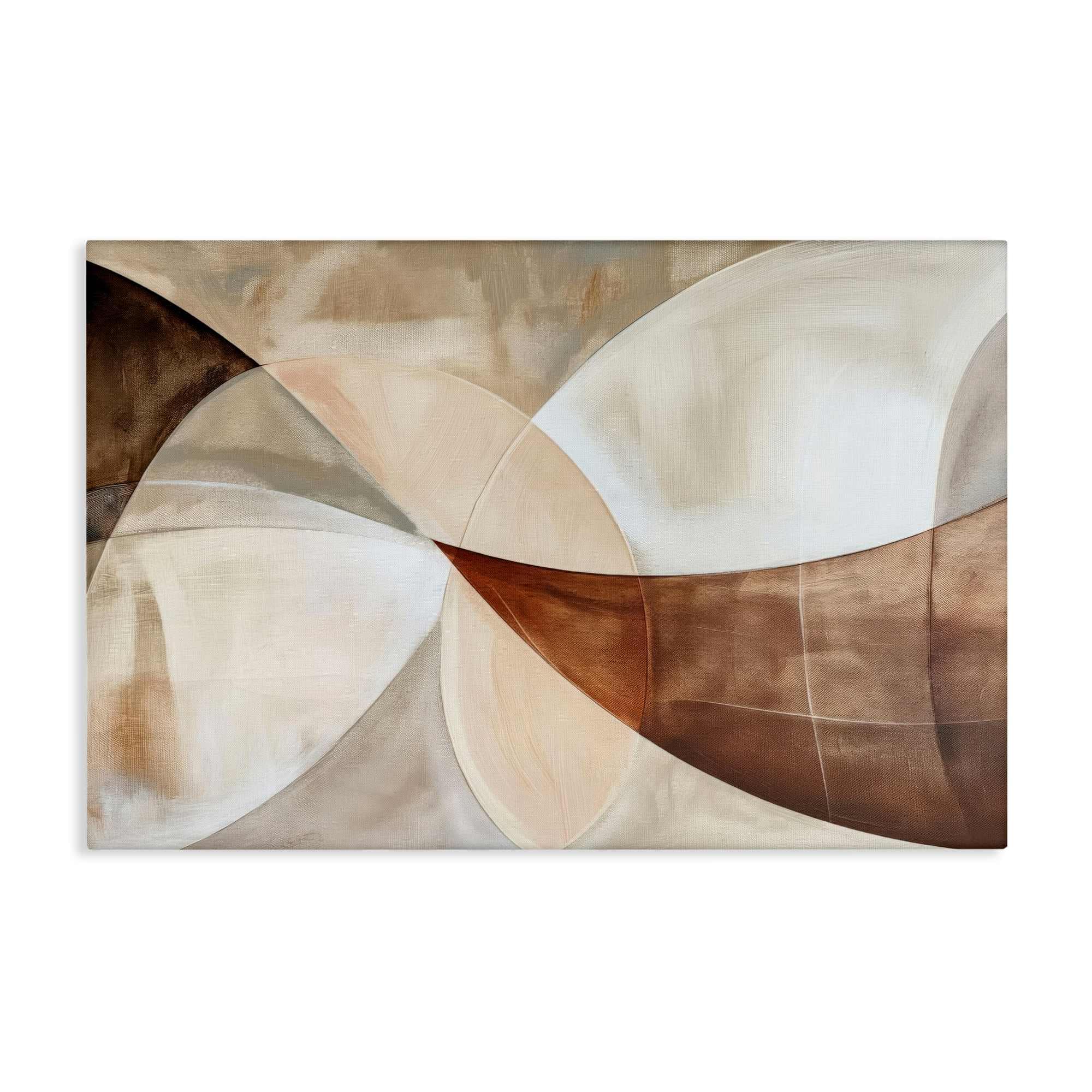 Stupell Industries BT-855-CN-24X36 Curved Neutral Tones Abstraction Canvas design by LSR Creative Studio