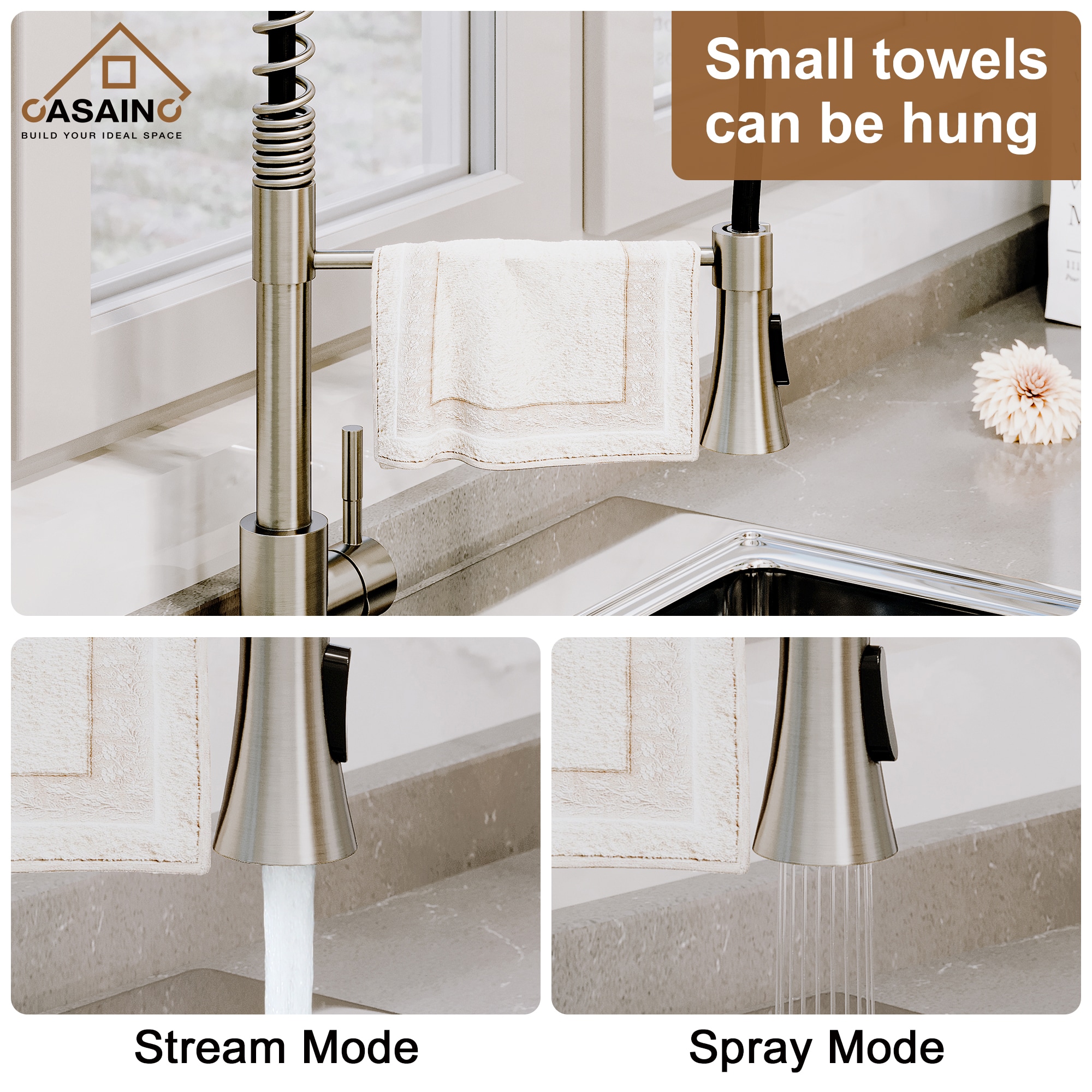 CASAINC CA-D0795-MW Kitchen-Faucets - View #4