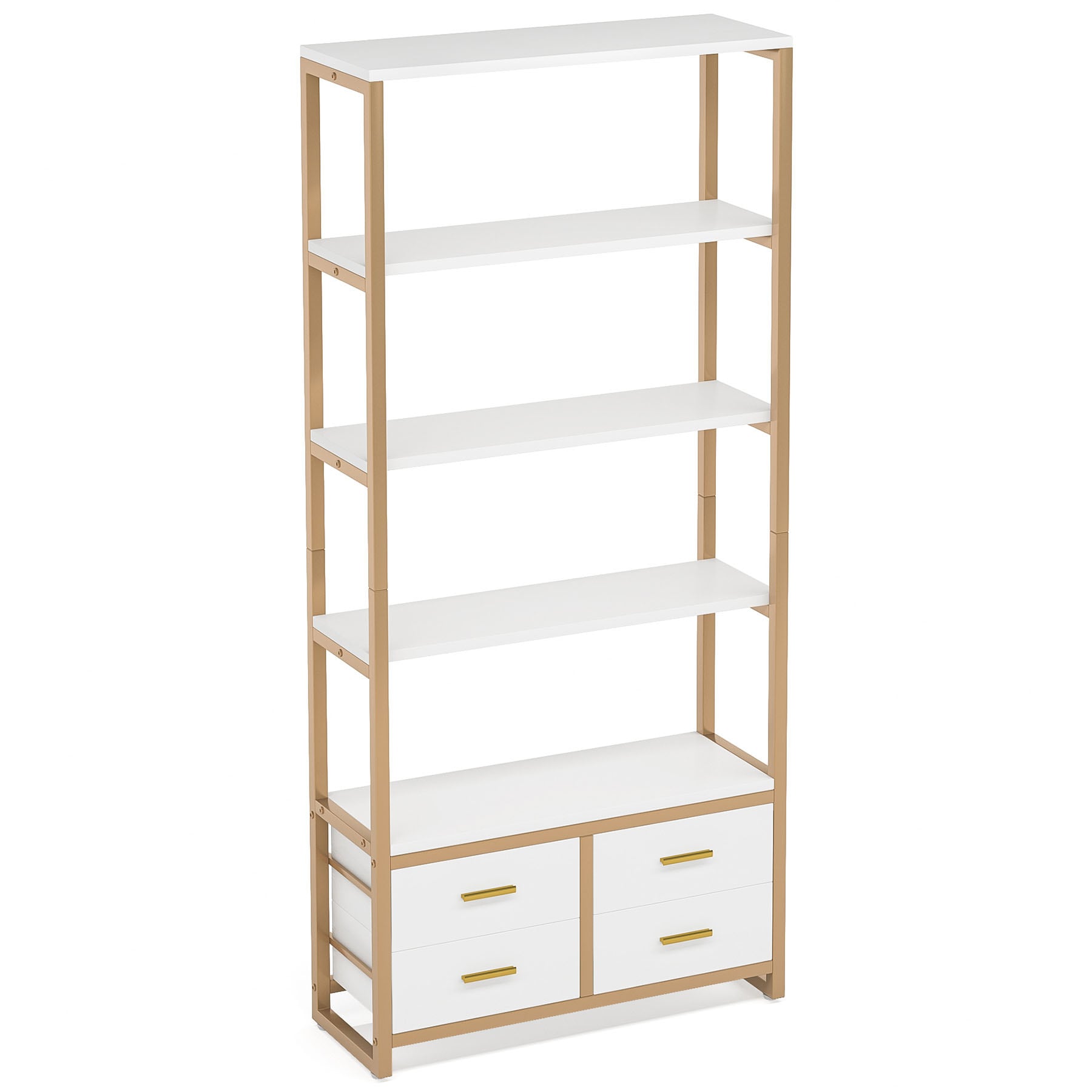 Tribesigns 6-Tier Open Bookcase, 72-Inch Large Tall Bookshelf with Storage Shelves (White)