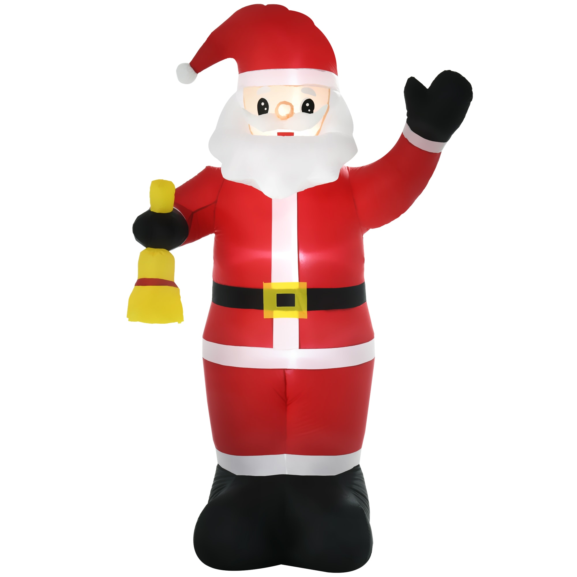 WELLFOR HYZ23139US 8-ft Lighted Santa Christmas Inflatable