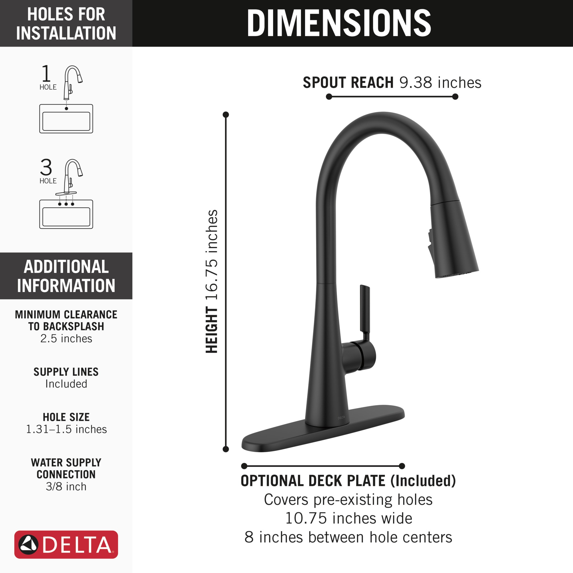 Delta 19846Z-BL-DST Kitchen-Faucets - View #4