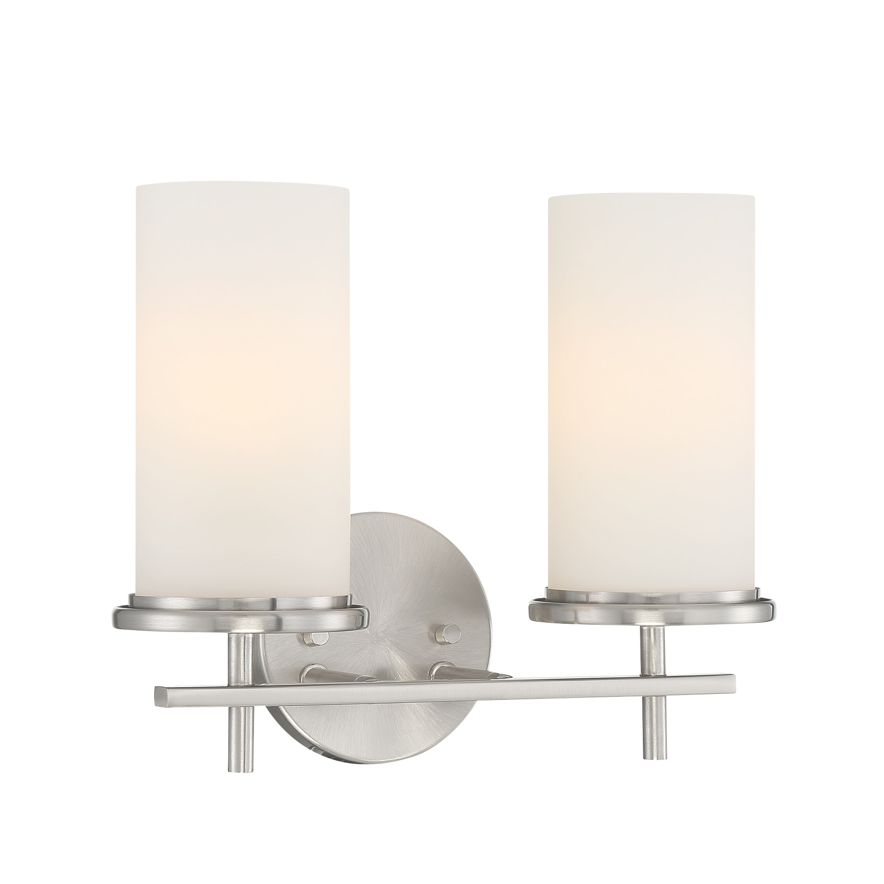 Minka Lavery 4092-84 Haisley 13.25-in 2 -Light Brushed Nickel Transitional Vanity light bar