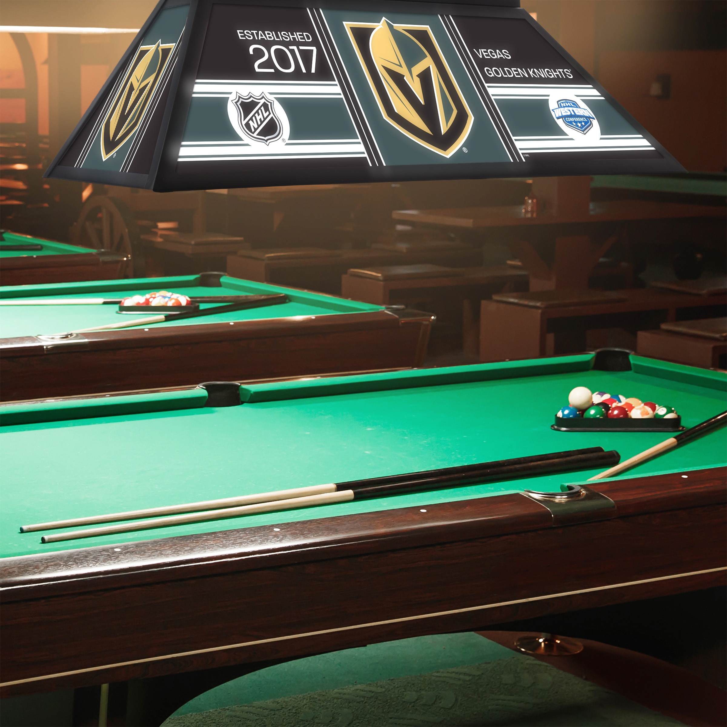 Trademark Gameroom NHL4400-VGK-PCH Pool-Table-Lighting - View #2