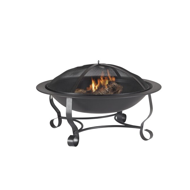 Wood Burning Fire Pits, Garden Treasures Fire Pit Set Up