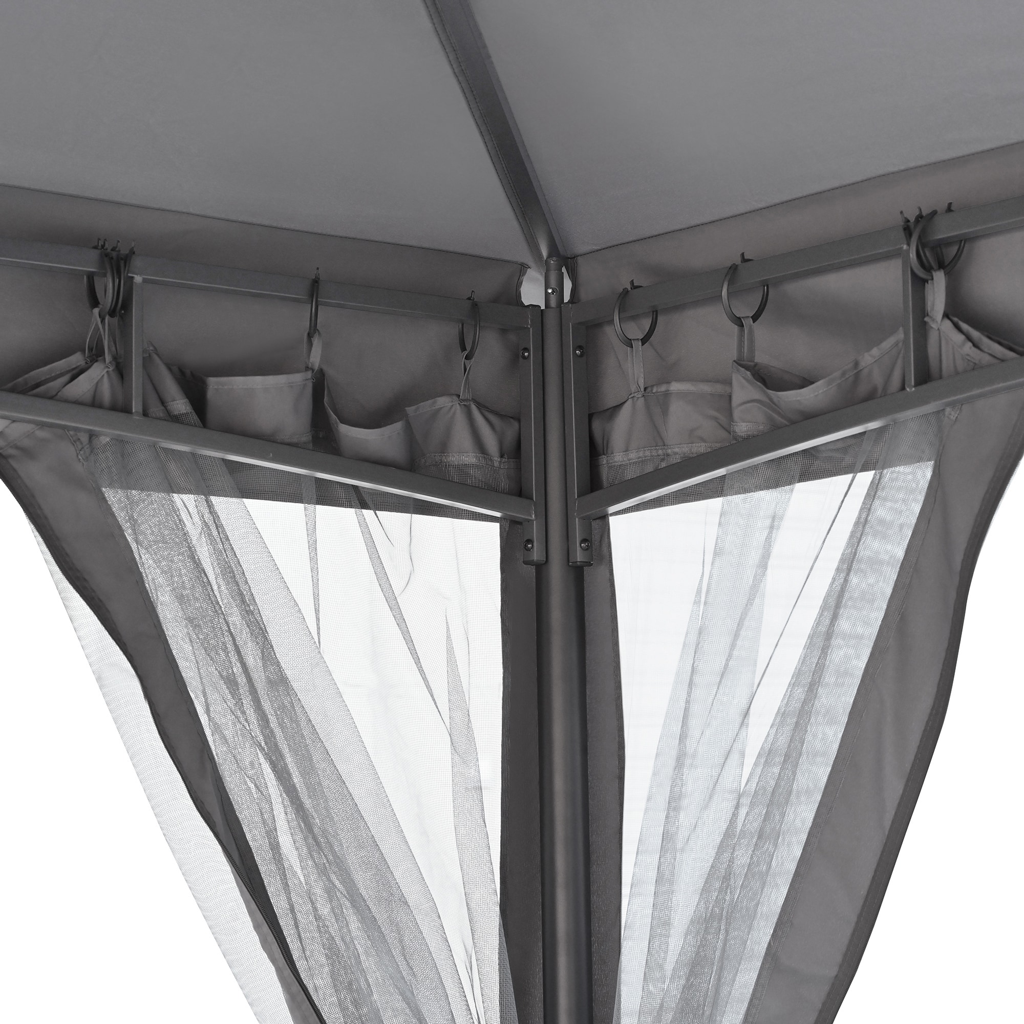 SINOFURN SYB740012WT Wood-Resin-Gazebos - View #19