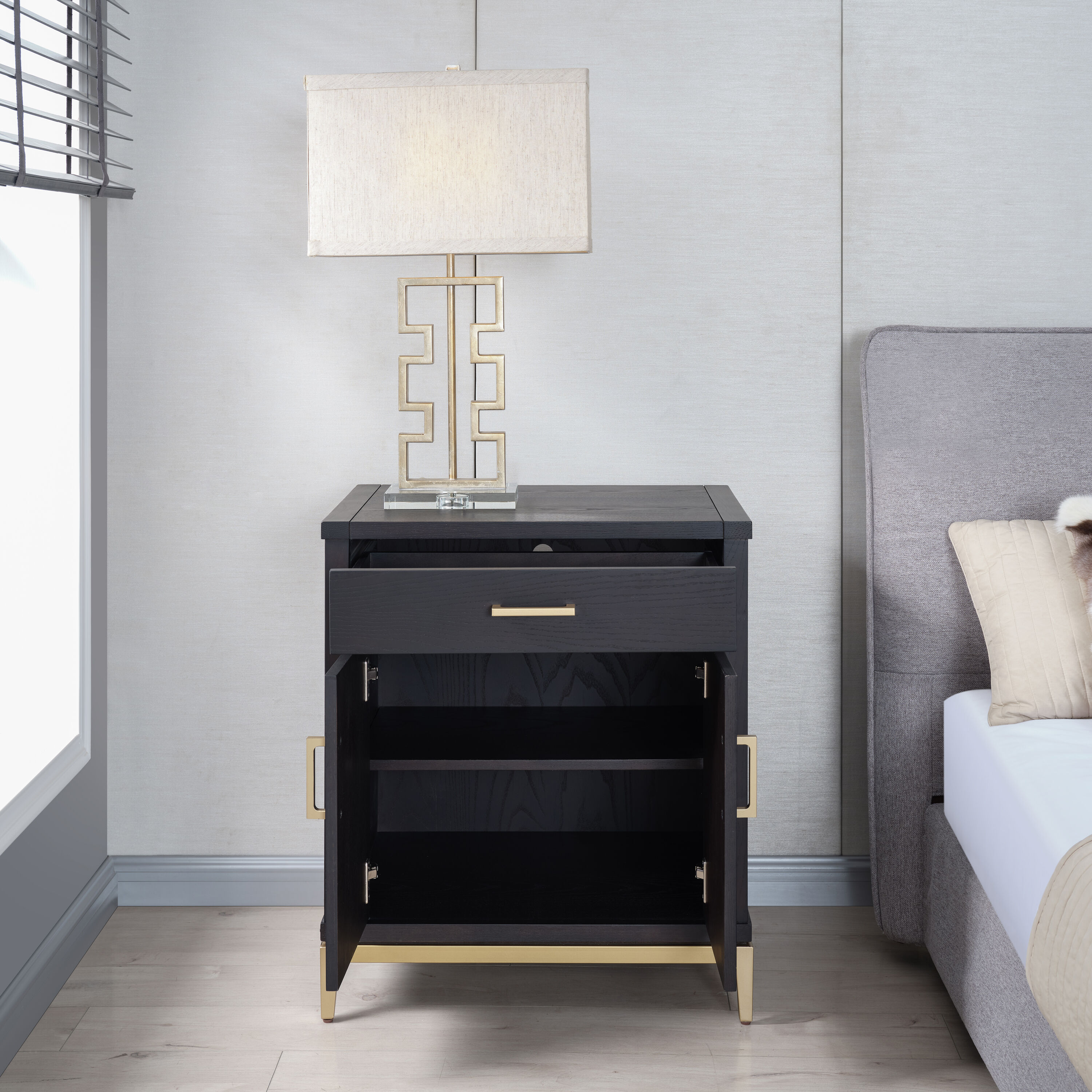 Leick Home 9079-BLKGD nightstands - View #8