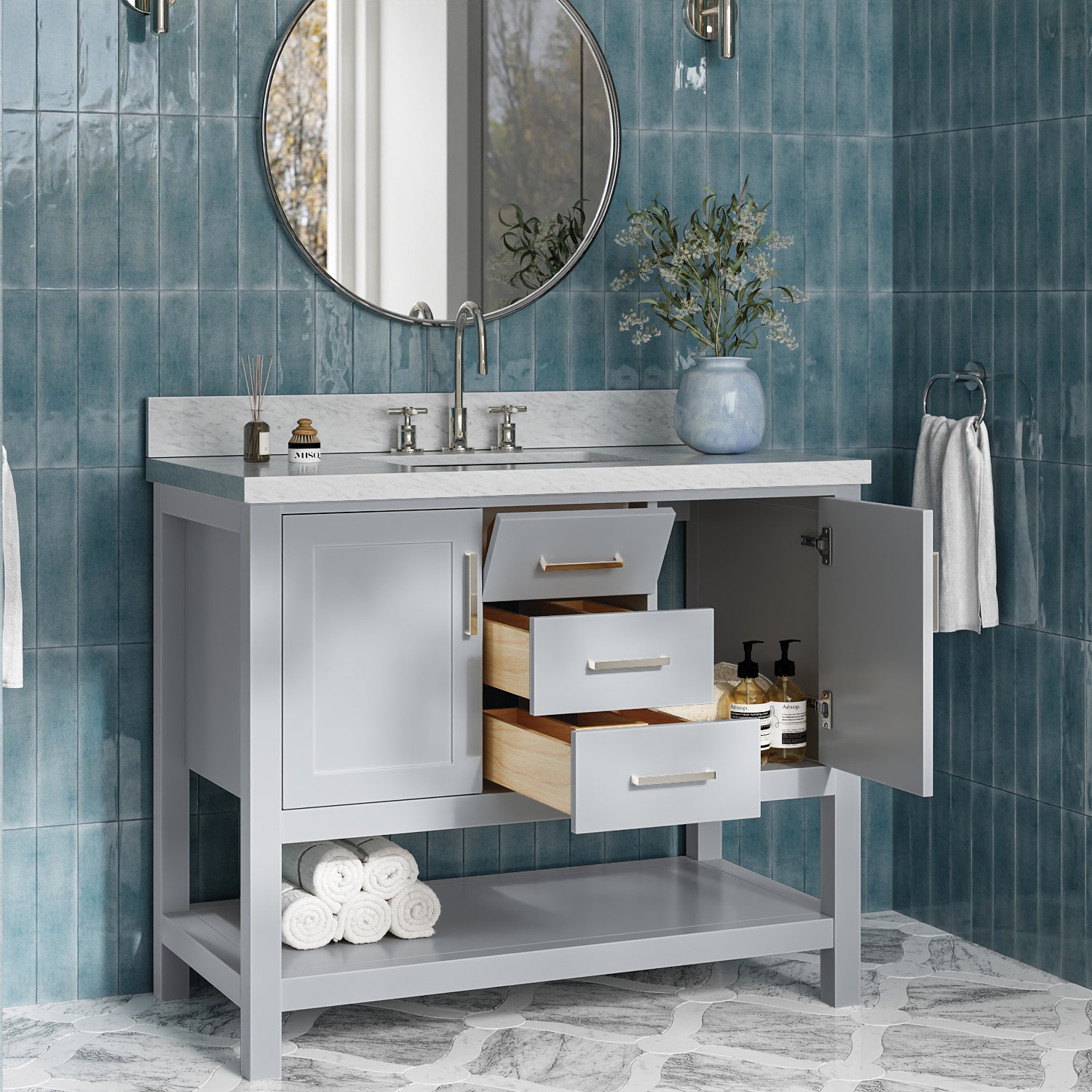 ARIEL R043SCWRVOGRY Bath-Vanity-Combo - View #3