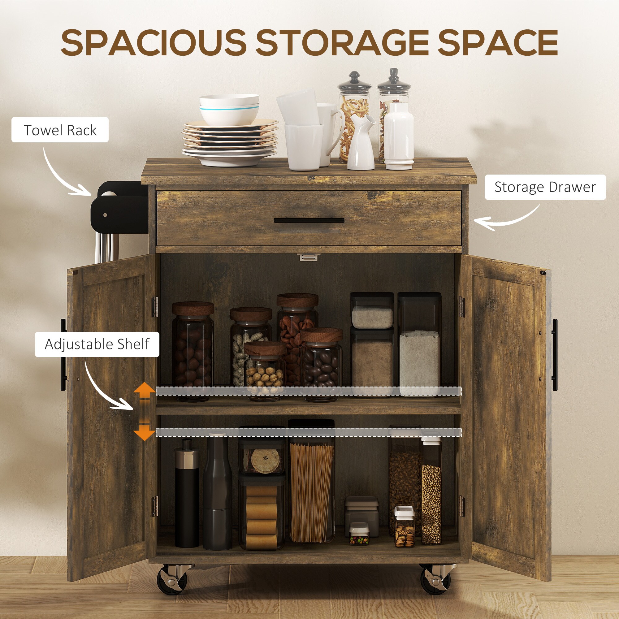 kleankin 801-112V80RB Kitchen-Furniture - View #4