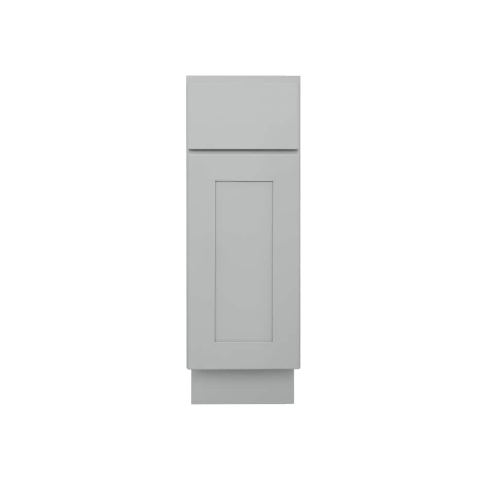 RELIABILT LS-SG-B12R Overlake 12-in W x 34.5-in H x 24-in D Gray Base Ready to assemble Plywood Cabinet (Recessed Panel Shaker)
