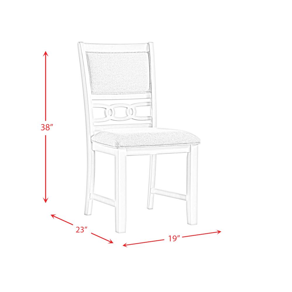 Bisque Upholstered Wood Transitional Side Chair