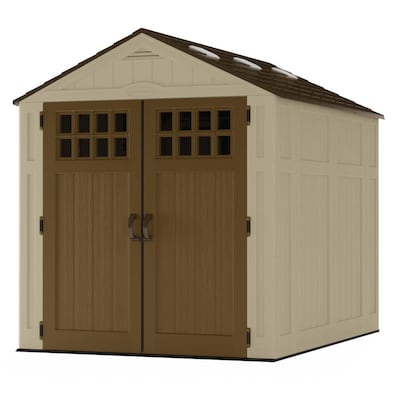Suncast 6 Ft X 8 Everett Resin Storage Shed Floor Included In The Vinyl Sheds Department At Com - Diy Shed Plans 10×10