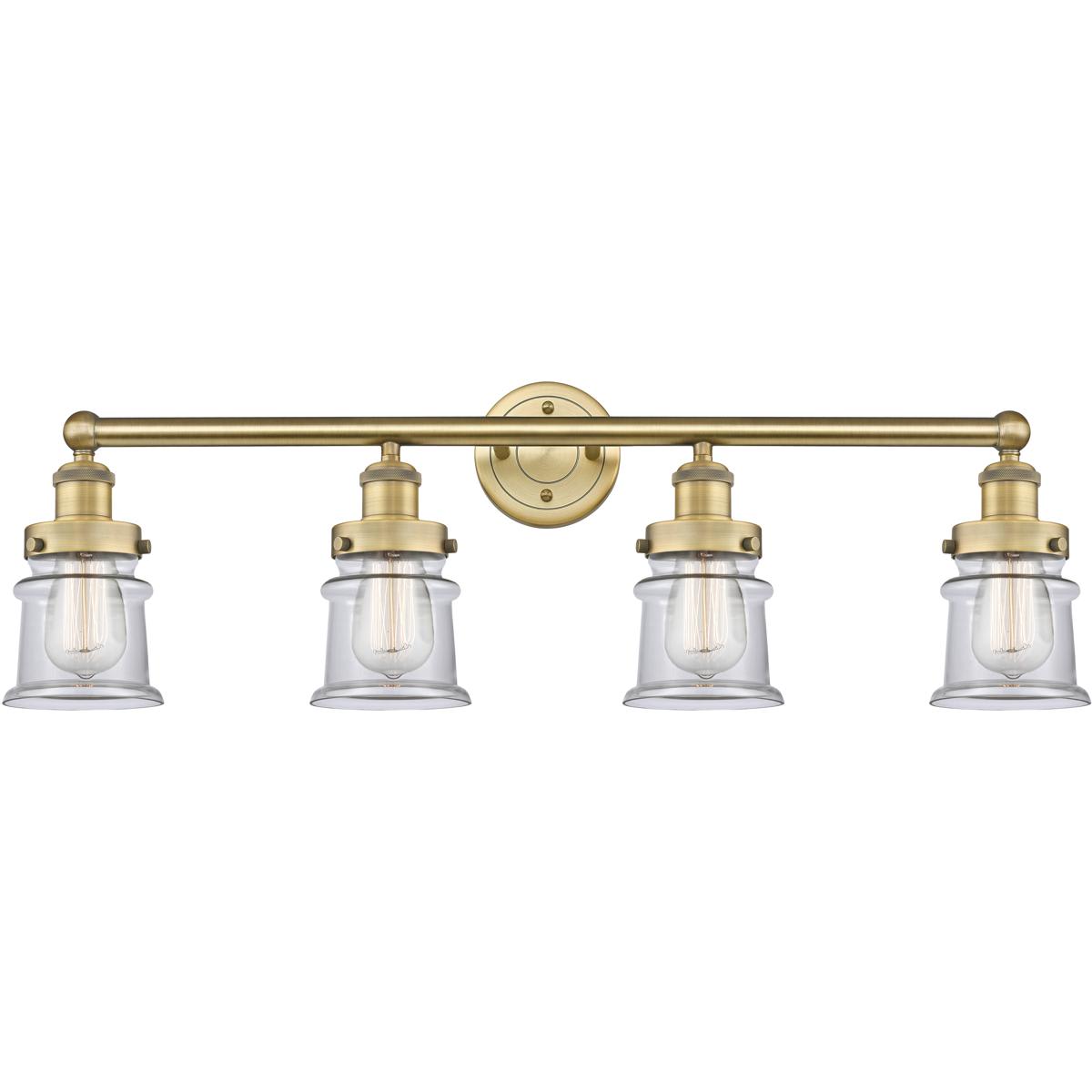 Innovations Lighting - 616-4W-BB-G182S Canton Bathroom Vanity Light Brushed Brass