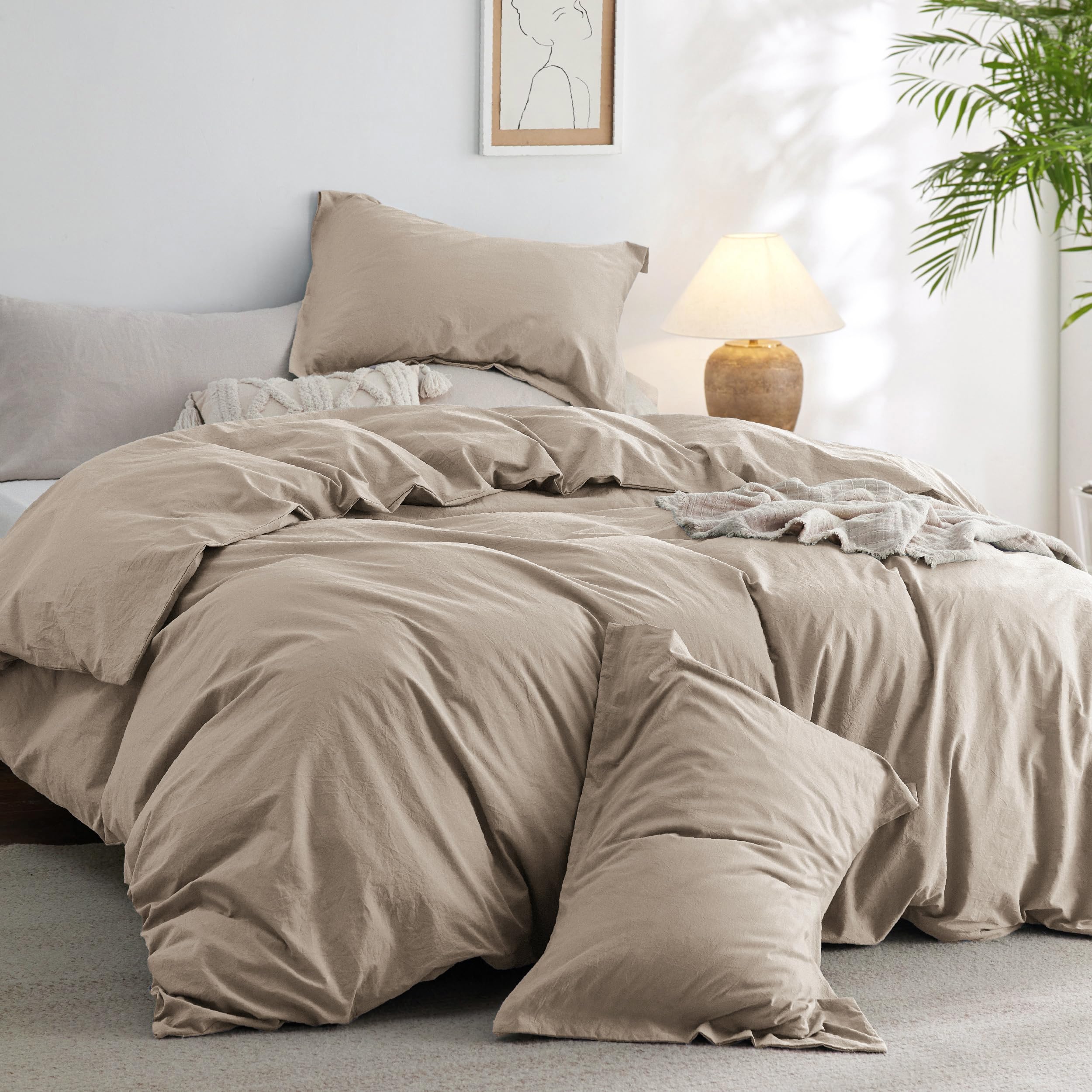 Bedsure All Seasons Cotton Comforter Set in Various Sizes and Colors