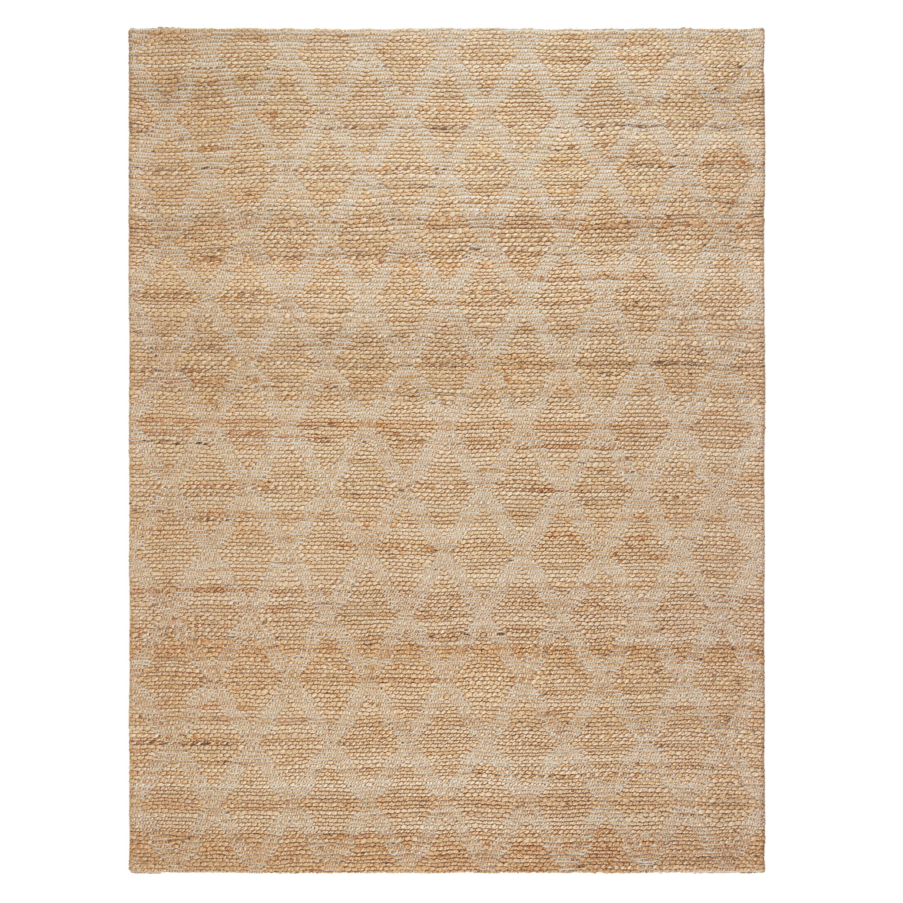 Town & Country Living 2A-04-162 6 x 9 (ft) Loomed Polyester Natural Rectangular Indoor Geometric Area rug