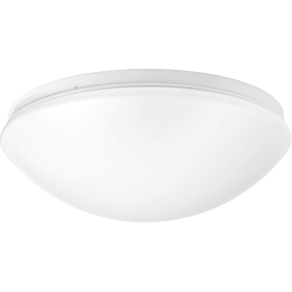 Progress Lighting P730008-030-30 Drums And Clouds 1 -Light 10.81-in White Integrated LED Flush Mount Light