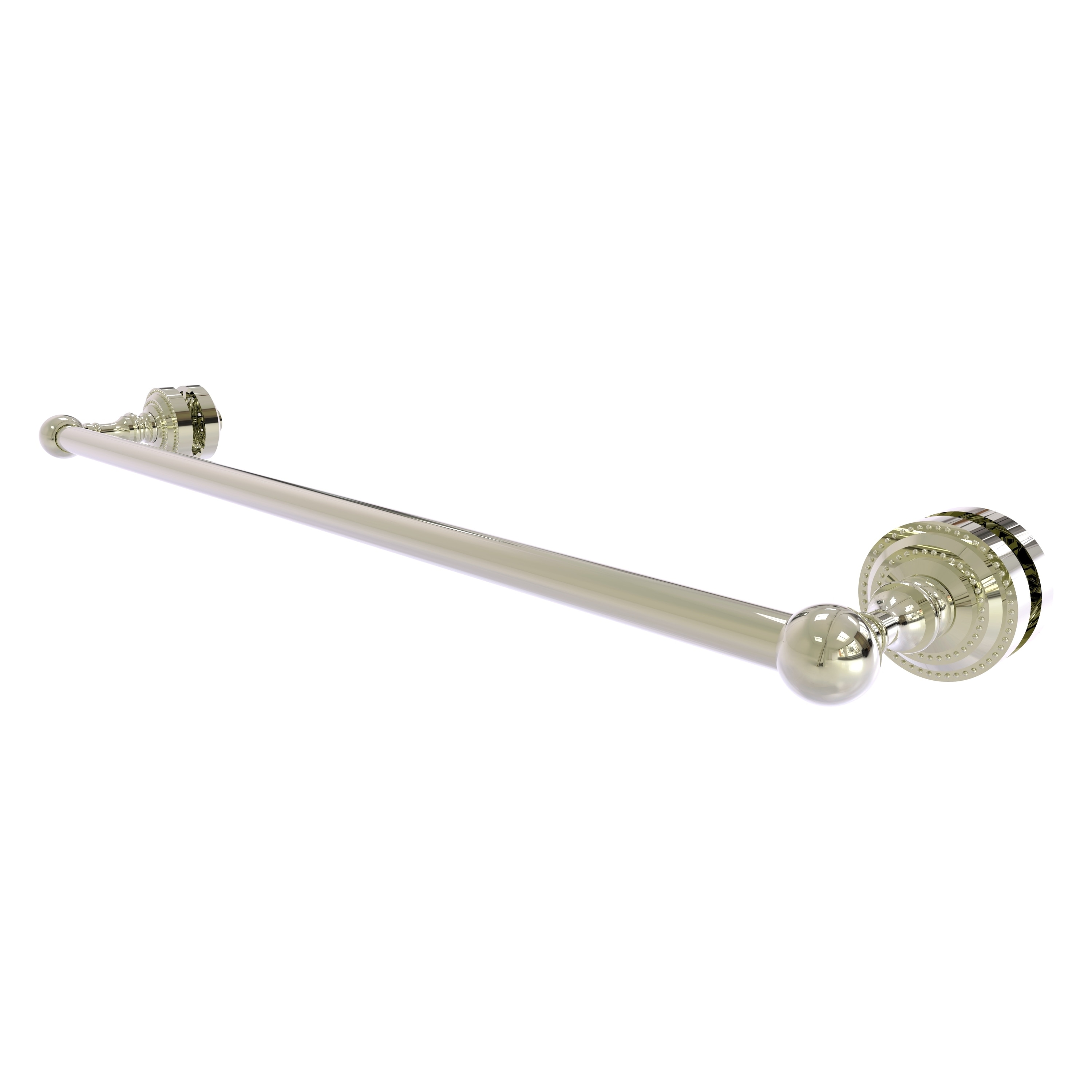 Allied Brass Dottingham 24-in Polished Nickel Wall Mount Single Towel Bar  in the Towel Bars department at