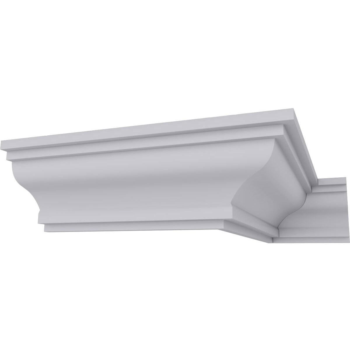 Ekena Millwork MLD02X02X01AR-CASE-2 2-1/2-in T x 2-3/4-in W x 7-ft 10-1/2-in L Primed Urethane MLD02X02X01AR-CASE-2 Crown Moulding 2 -Pack