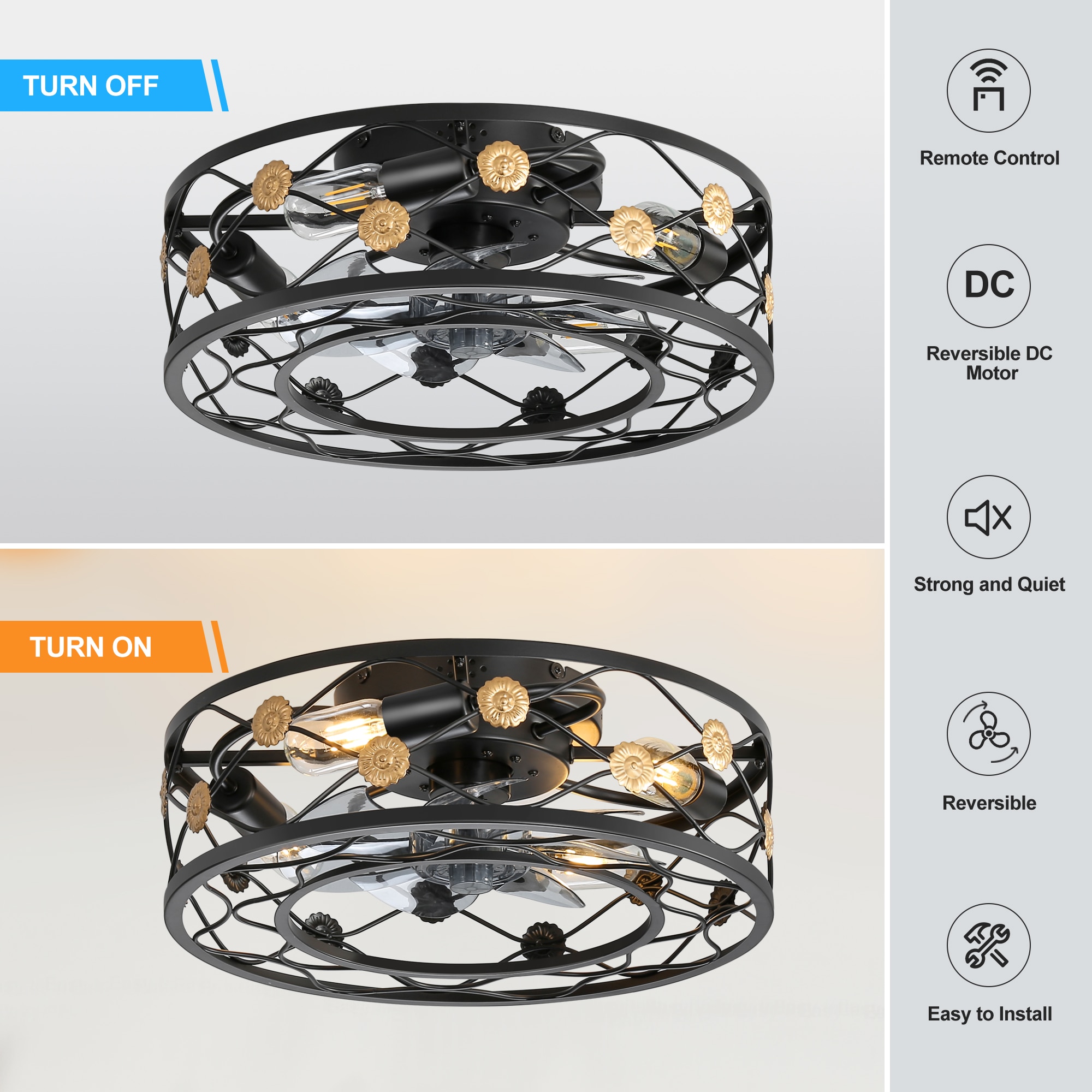 Breezary 32013-BK Ceiling-Fans - View #7